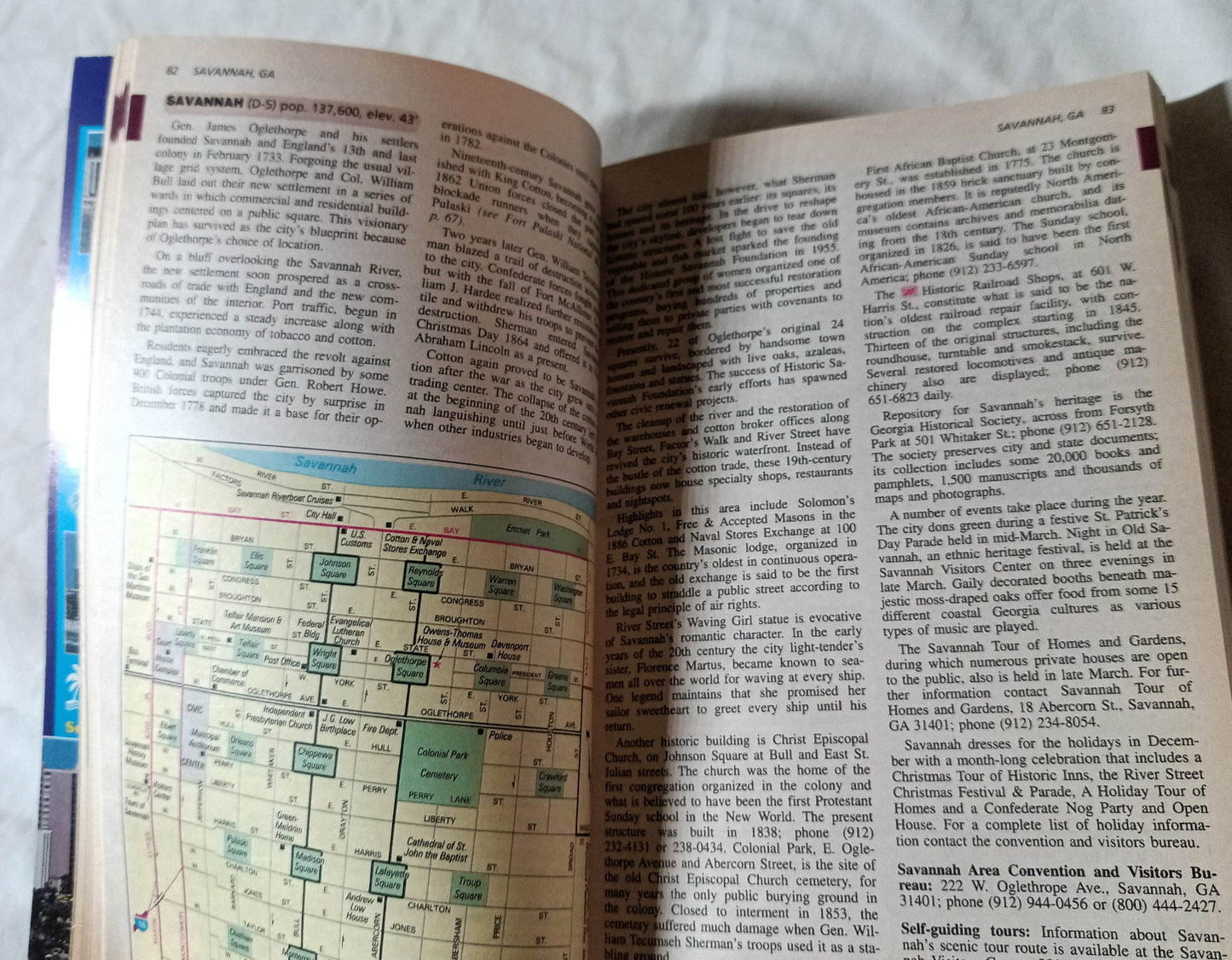 AAA TourBook 1999 Georgia North Carolina South Carolina Travel Guide - TulipStuff