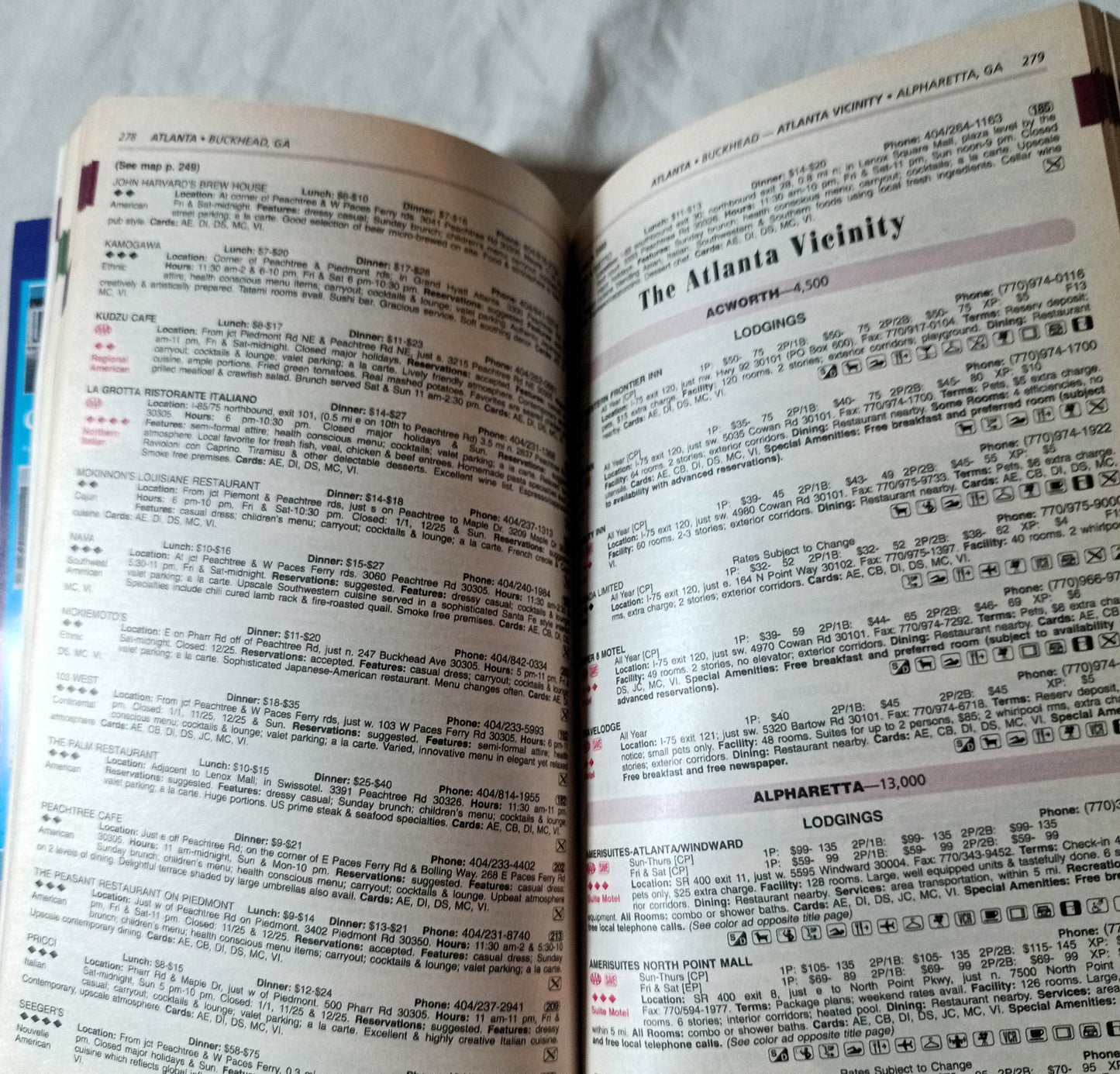 AAA TourBook 1999 Georgia North Carolina South Carolina Travel Guide - TulipStuff