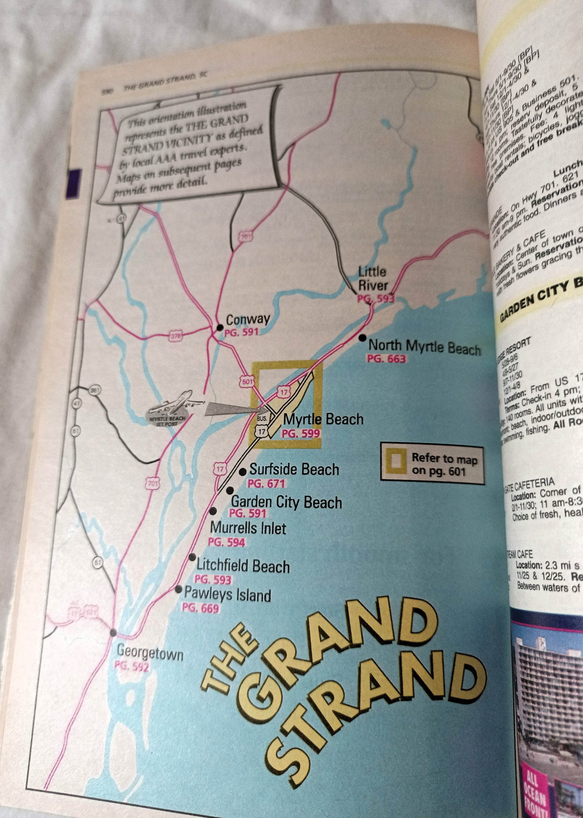 AAA TourBook 1999 Georgia North Carolina South Carolina Travel Guide - TulipStuff