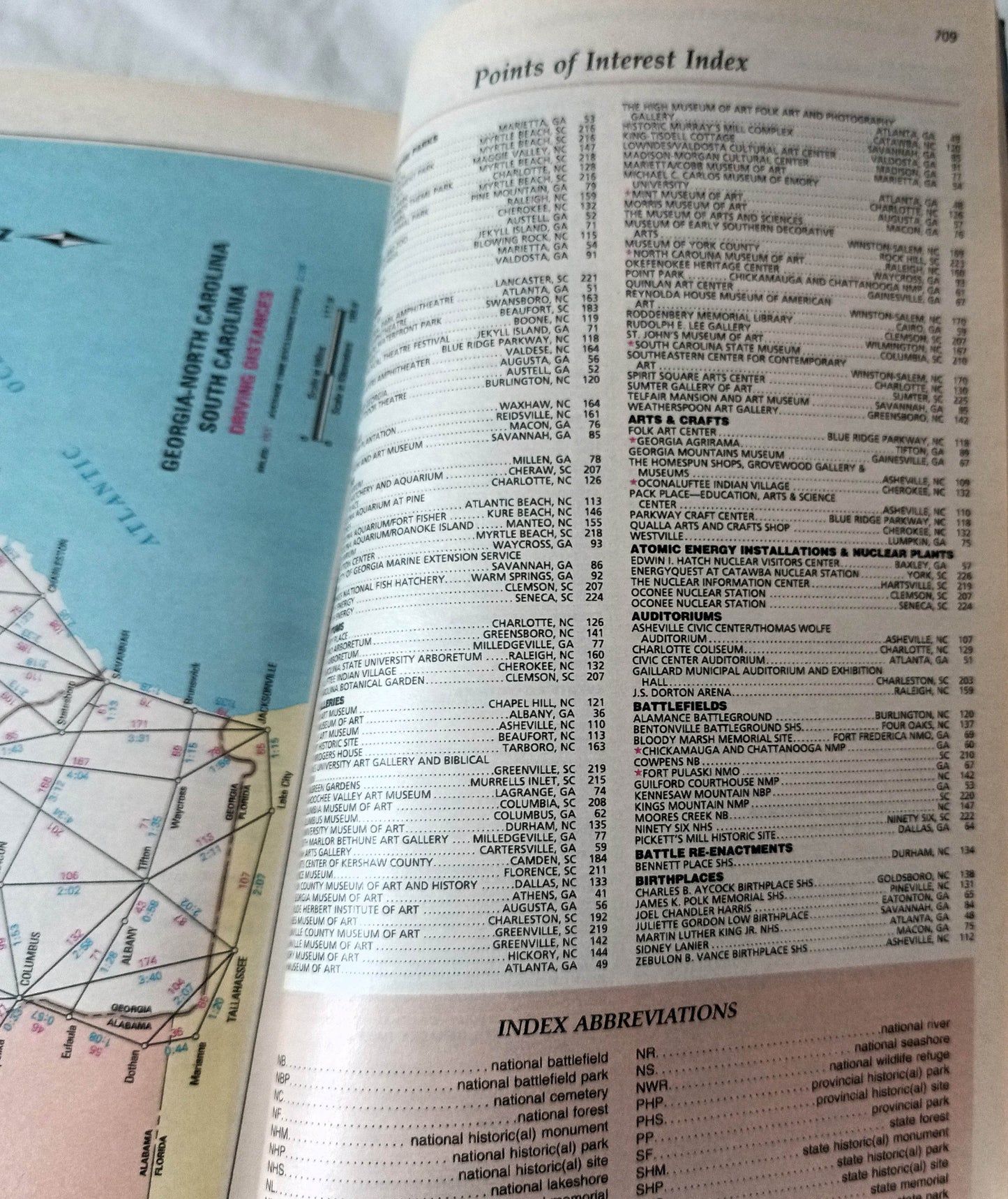 AAA TourBook 1999 Georgia North Carolina South Carolina Travel Guide - TulipStuff