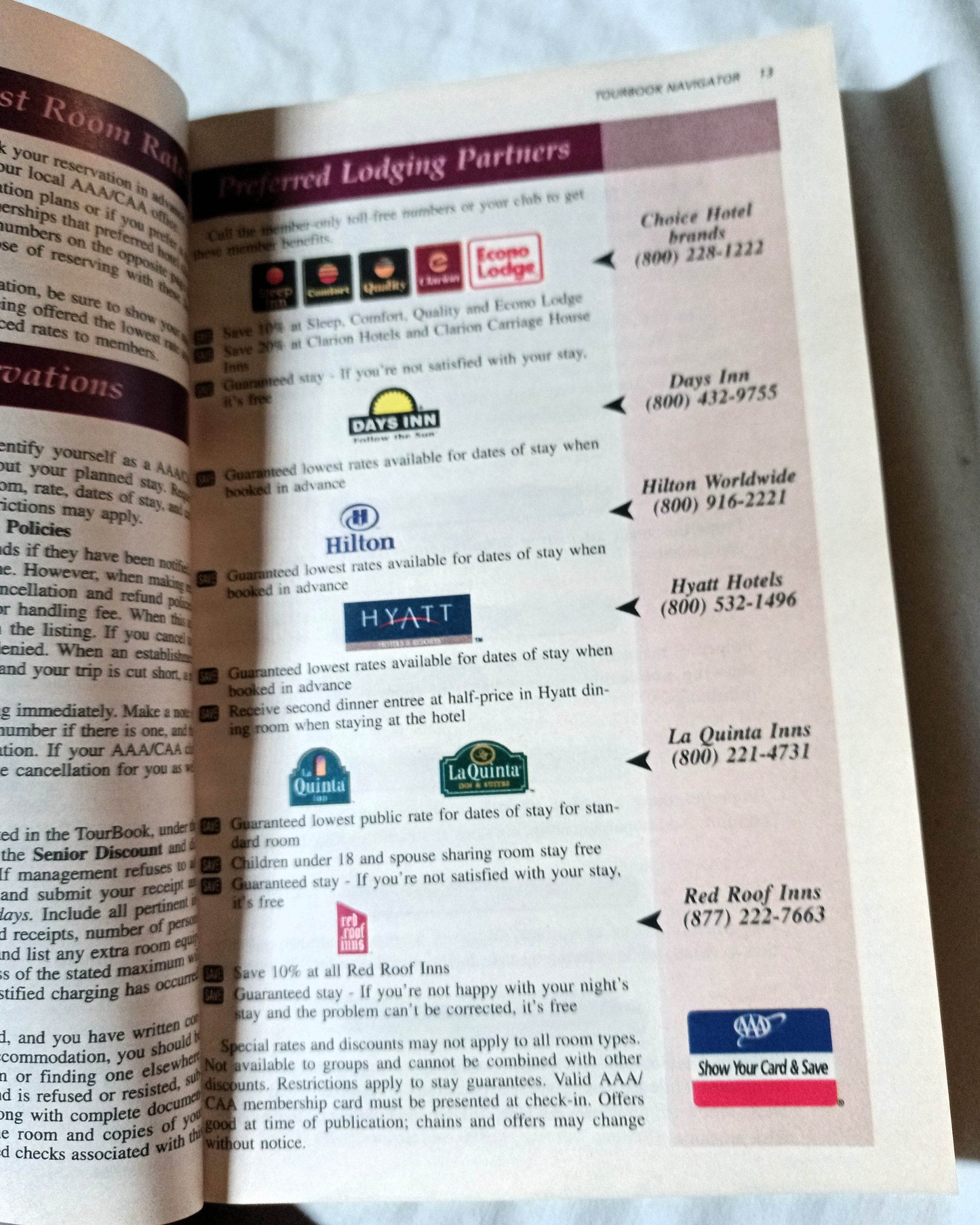 AAA TourBook 1999 Georgia North Carolina South Carolina Travel Guide - TulipStuff