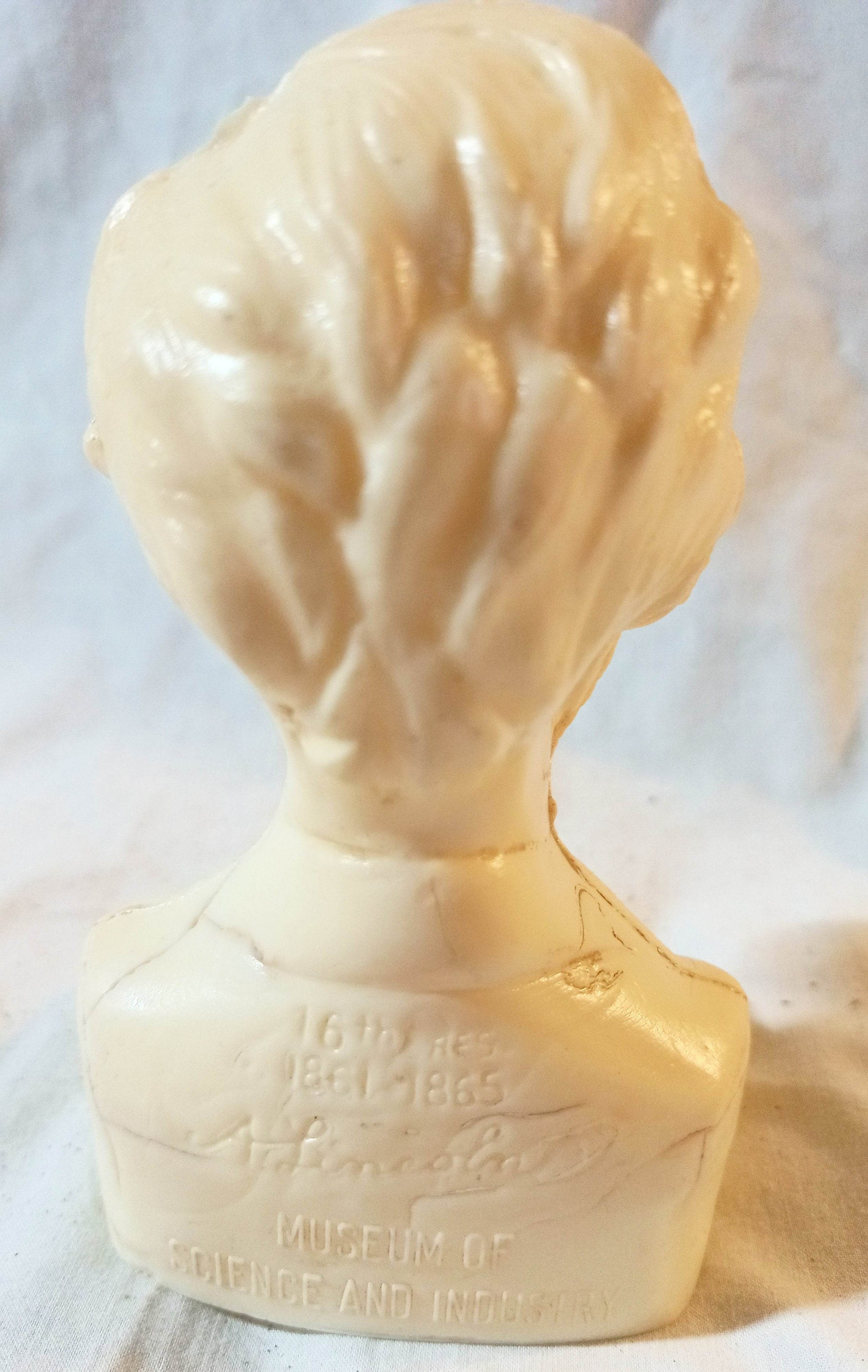 Abraham Lincoln Bust Mold-A-Rama Museum Science Industry Chicago 1968 - TulipStuff