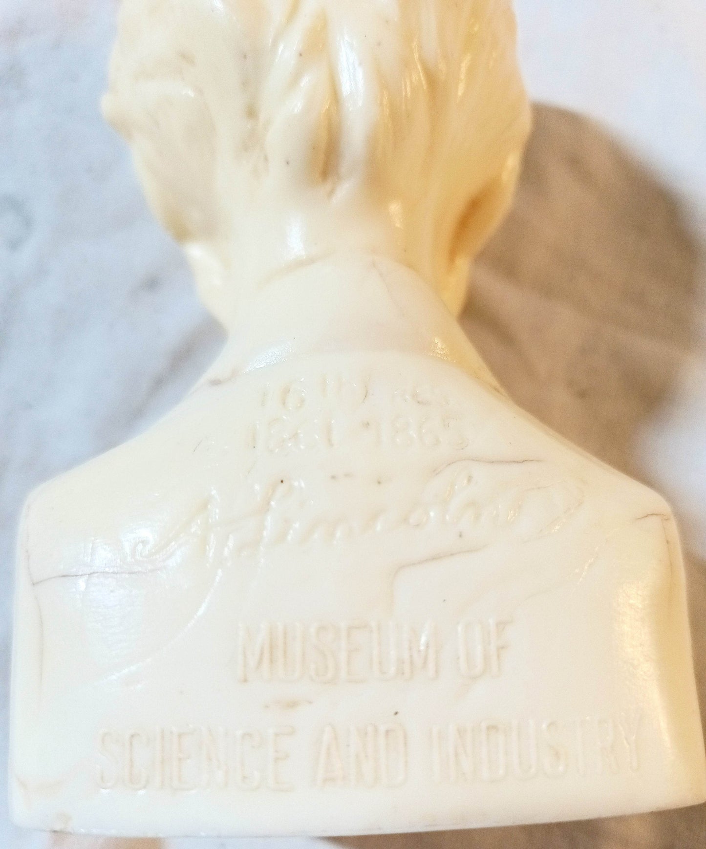 Abraham Lincoln Bust Mold-A-Rama Museum Science Industry Chicago 1968 - TulipStuff