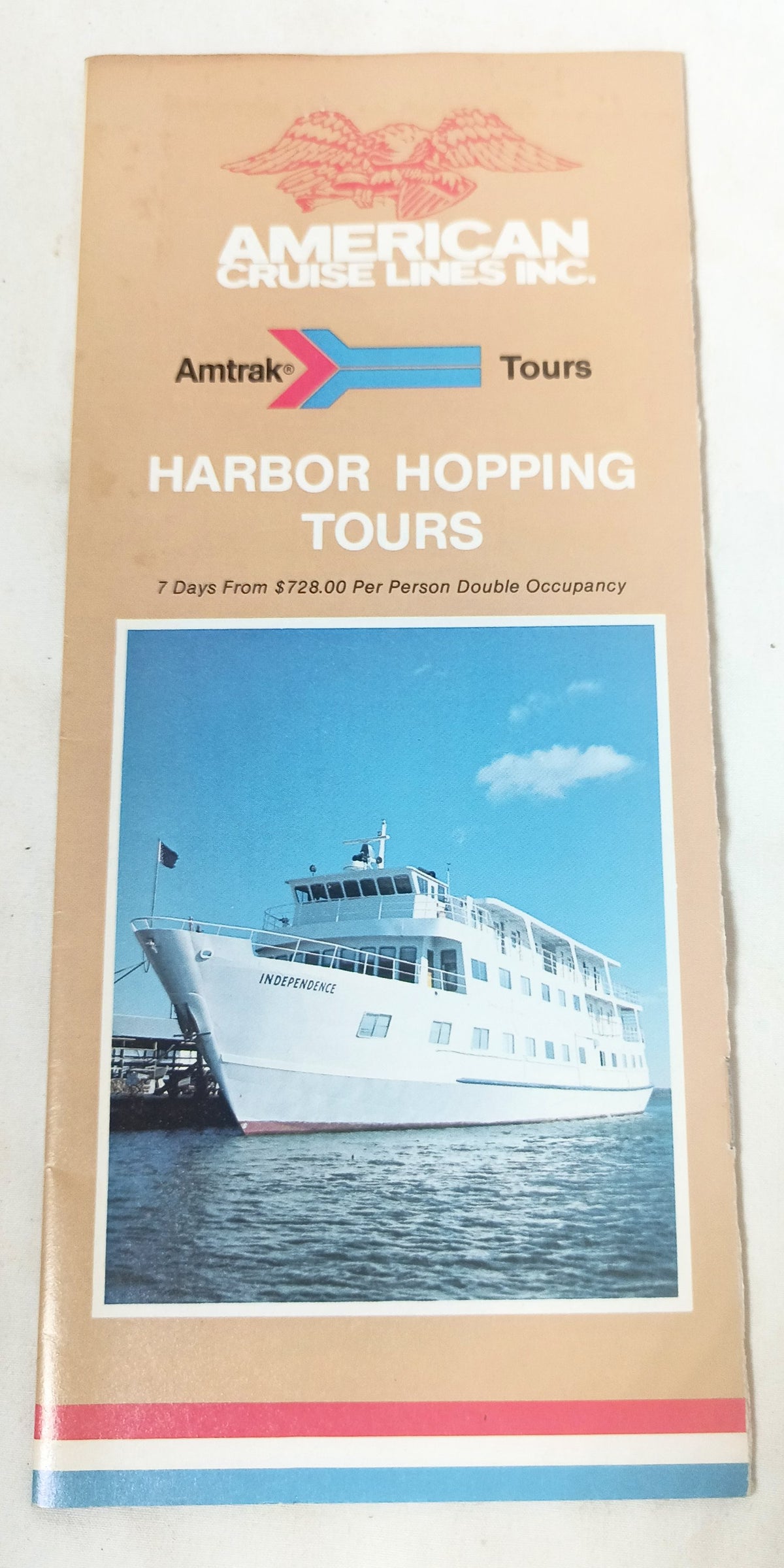 American Cruise Lines 1982-83 mv Independence mv America Brochure - TulipStuff