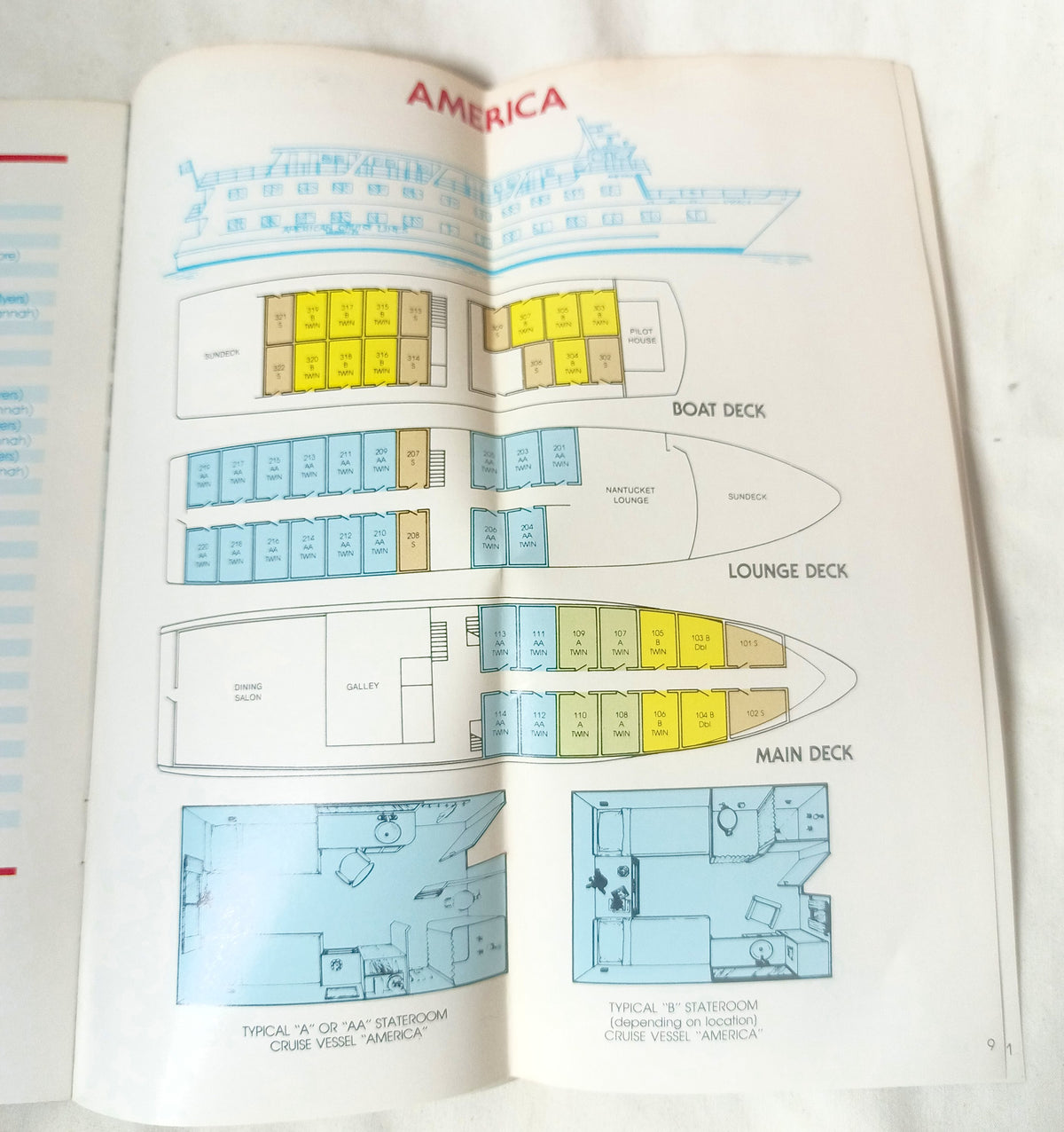 American Cruise Lines 1982-83 mv Independence mv America Brochure - TulipStuff