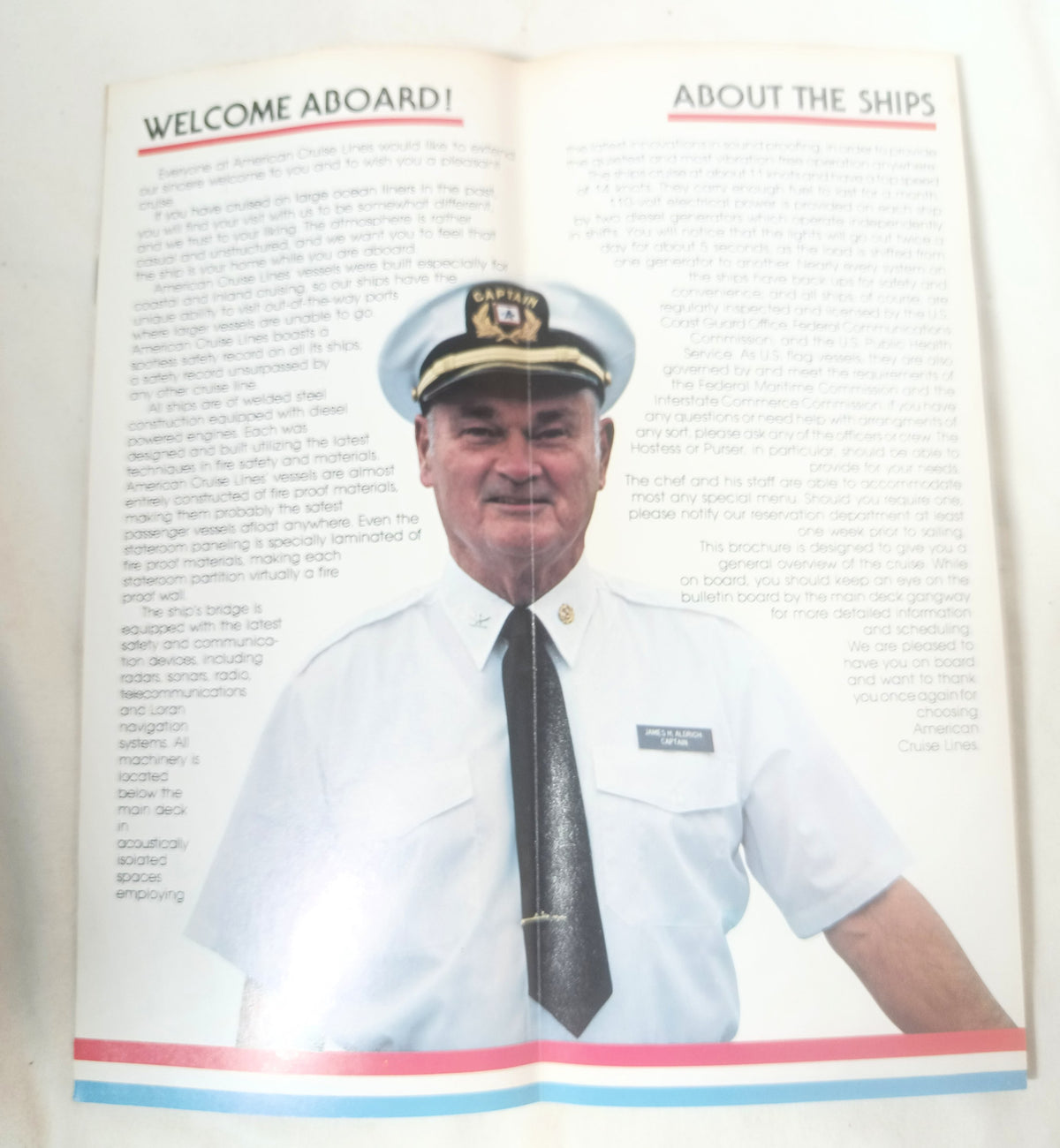 American Cruise Lines 1982-83 mv Independence mv America Brochure - TulipStuff