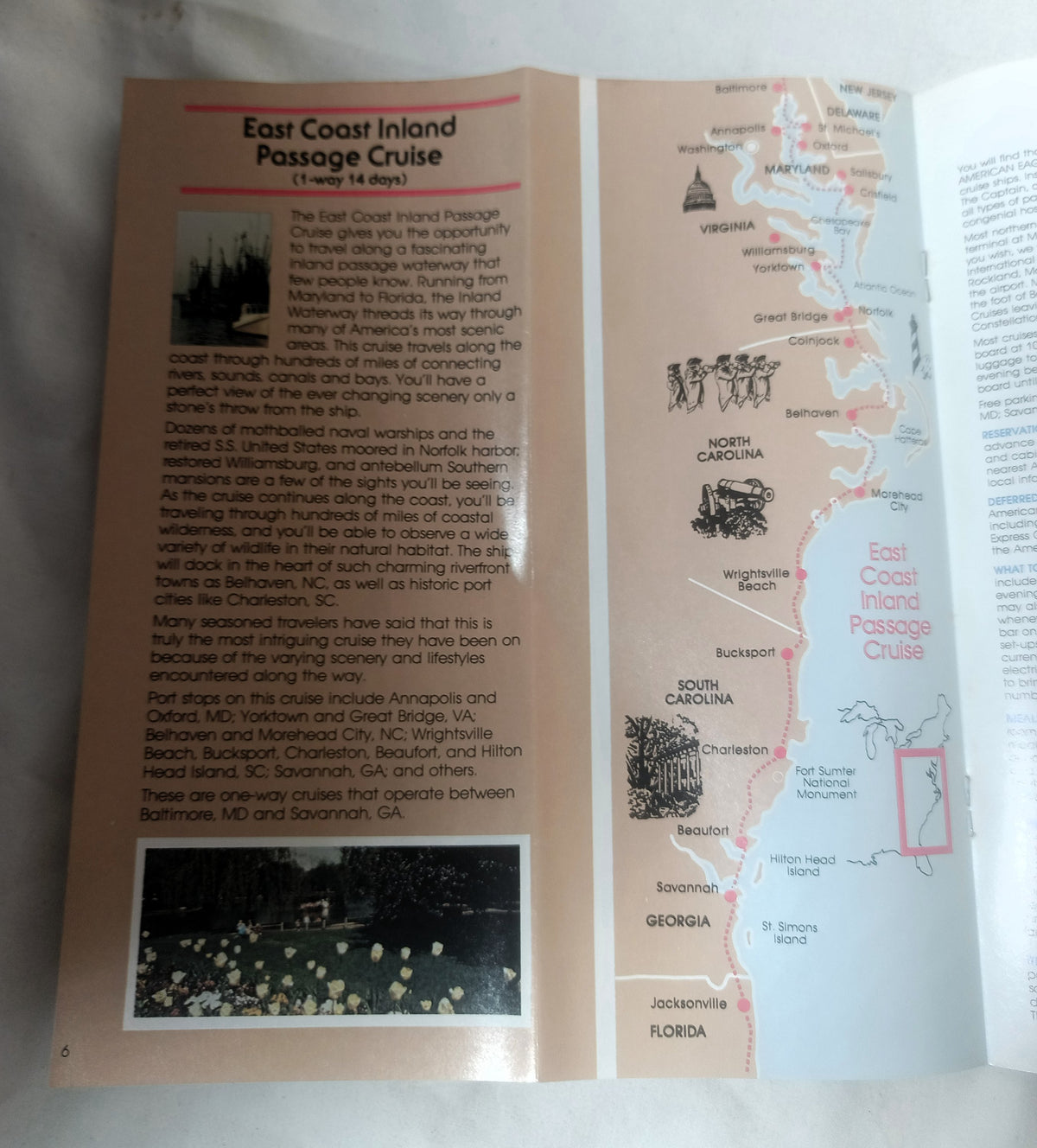 American Cruise Lines 1982-83 mv Independence mv America Brochure - TulipStuff