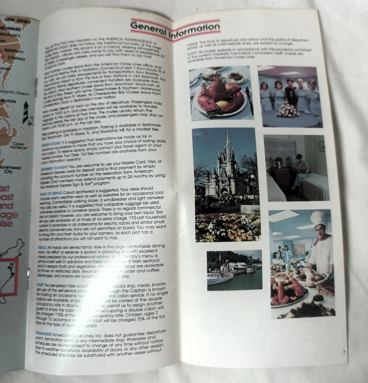 American Cruise Lines 1982-83 mv Independence mv America Brochure - TulipStuff