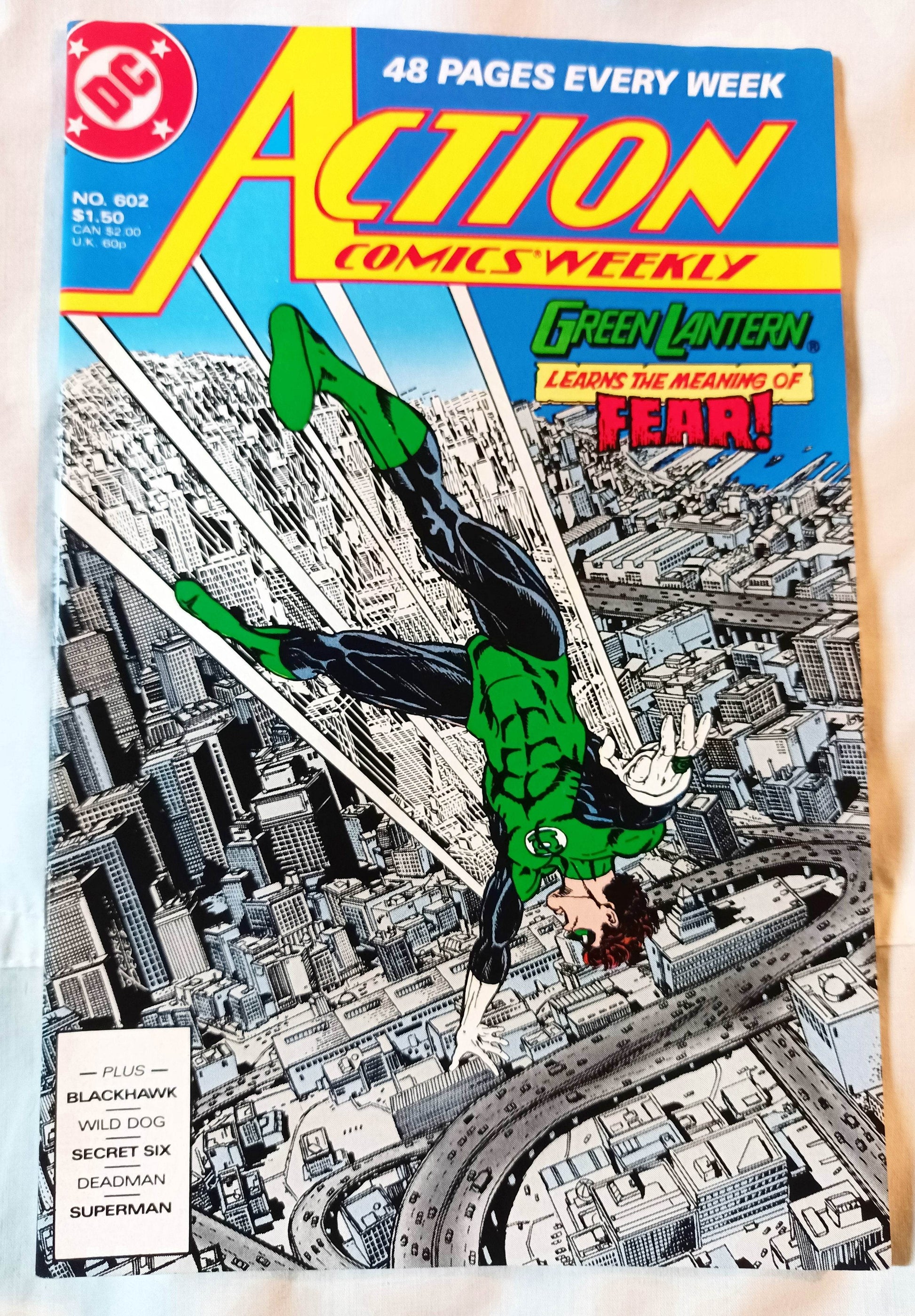 Action Comics Weekly Vol 1 #602 May 1988 Green Lantern DC Comics - TulipStuff
