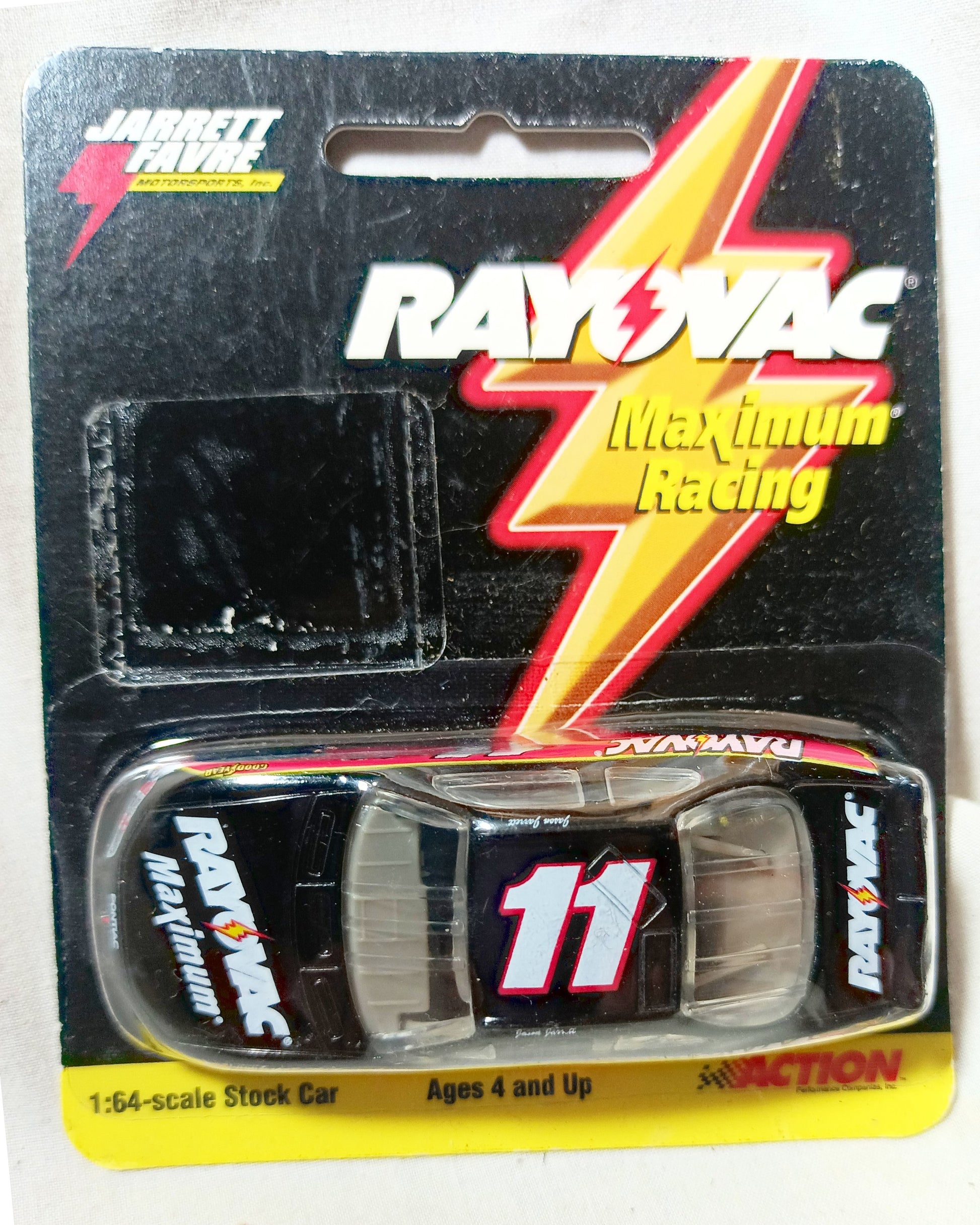 Action Racing 1999 Jarrett Favre #11 Rayovac Maximum Pontiac Promo - TulipStuff