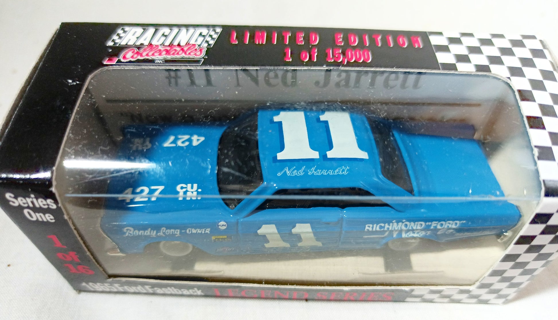Action Racing Collectables Legend Series Ned Jarrett 1965 Ford Fastback - TulipStuff