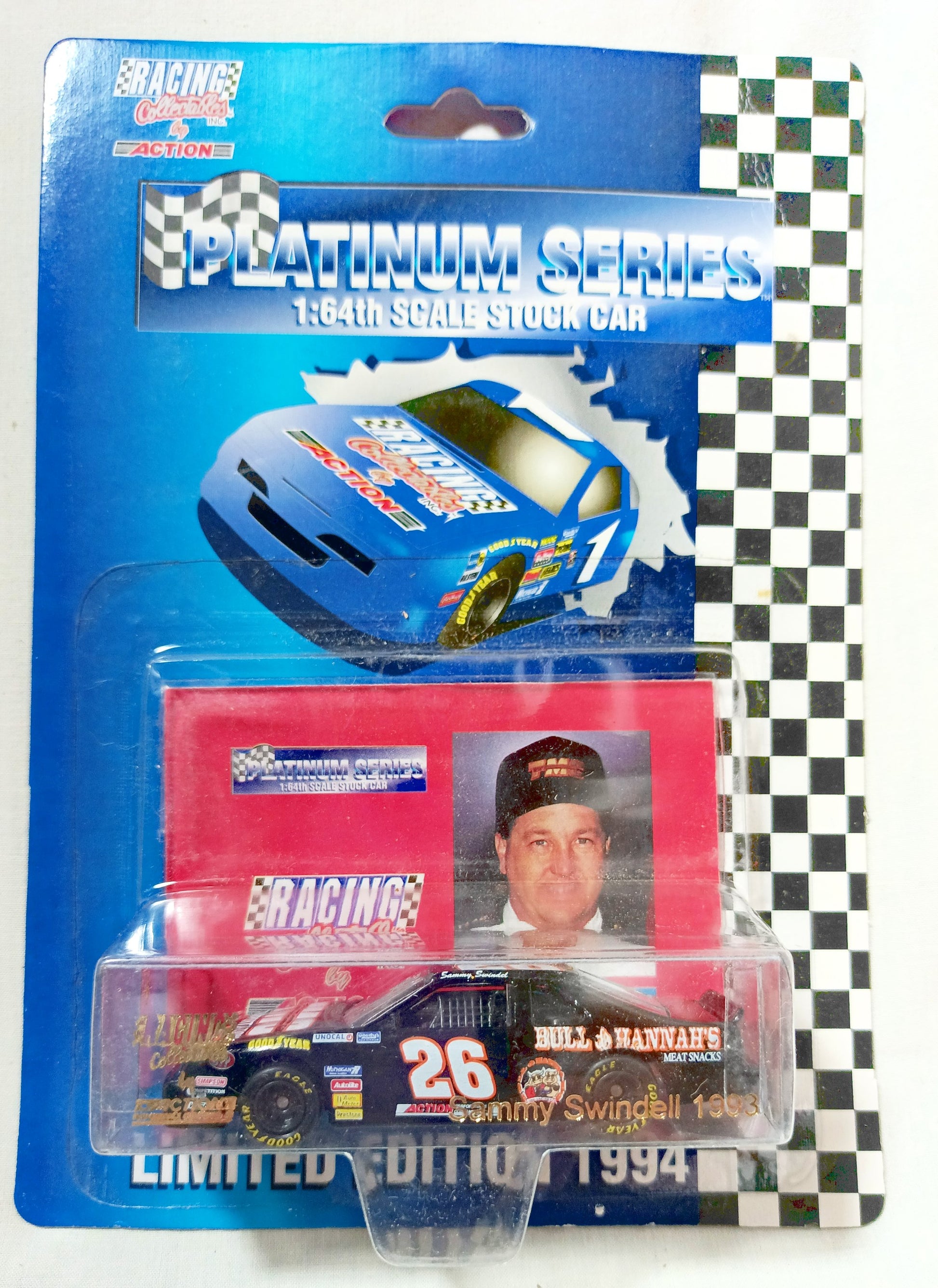 Action Racing Collectibles 1994 Sammy Swindell Bull & Hannah's Ford T-Bird - TulipStuff