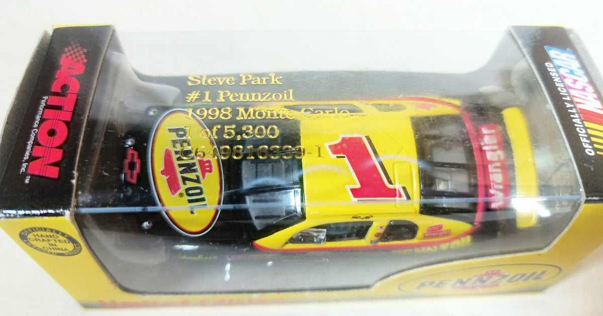 Action Racing 1998 Steve Park #1 Pennzoil Chevy Monte Carlo NASCAR - TulipStuff