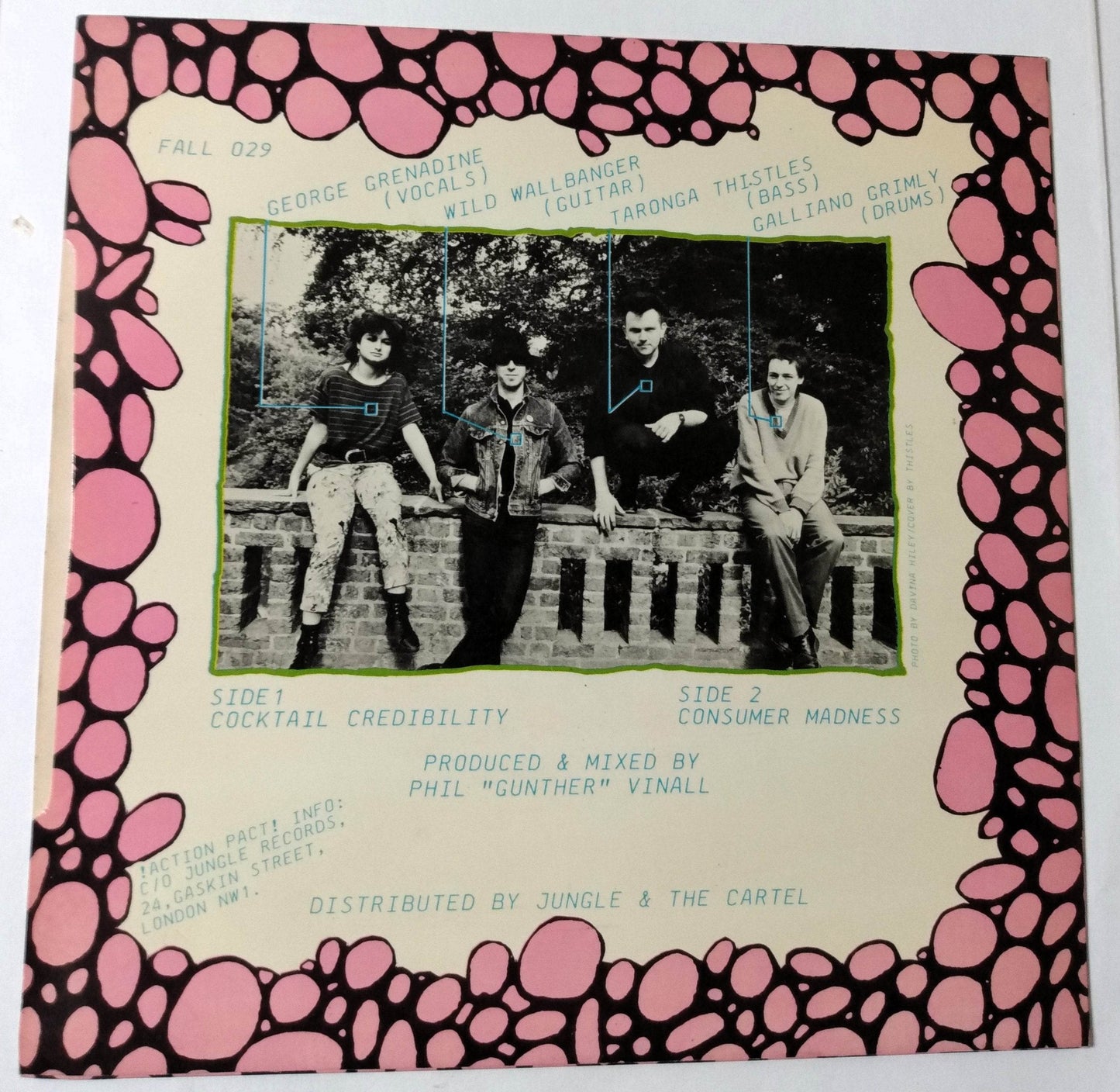 Action Pact Cocktail Credibility / Consumer Madness 7" Vinyl Fallout 1984 - TulipStuff