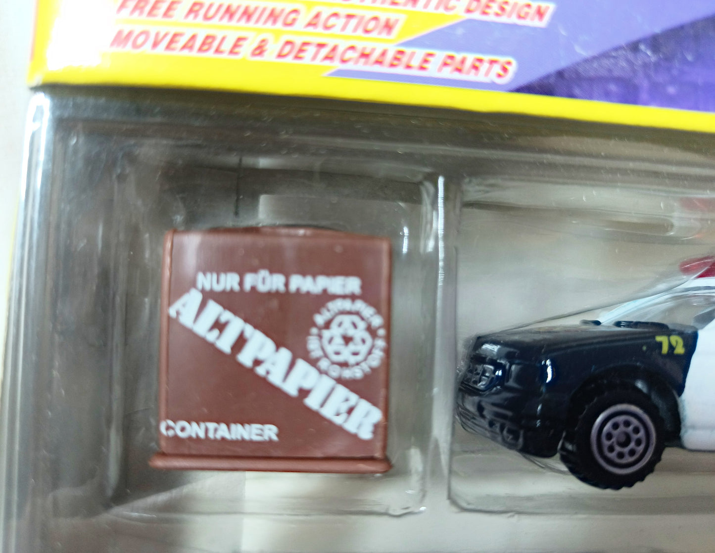 Action Team Playset Police Sedan Anti-Riot Unit Truck Singafund 1990's - TulipStuff