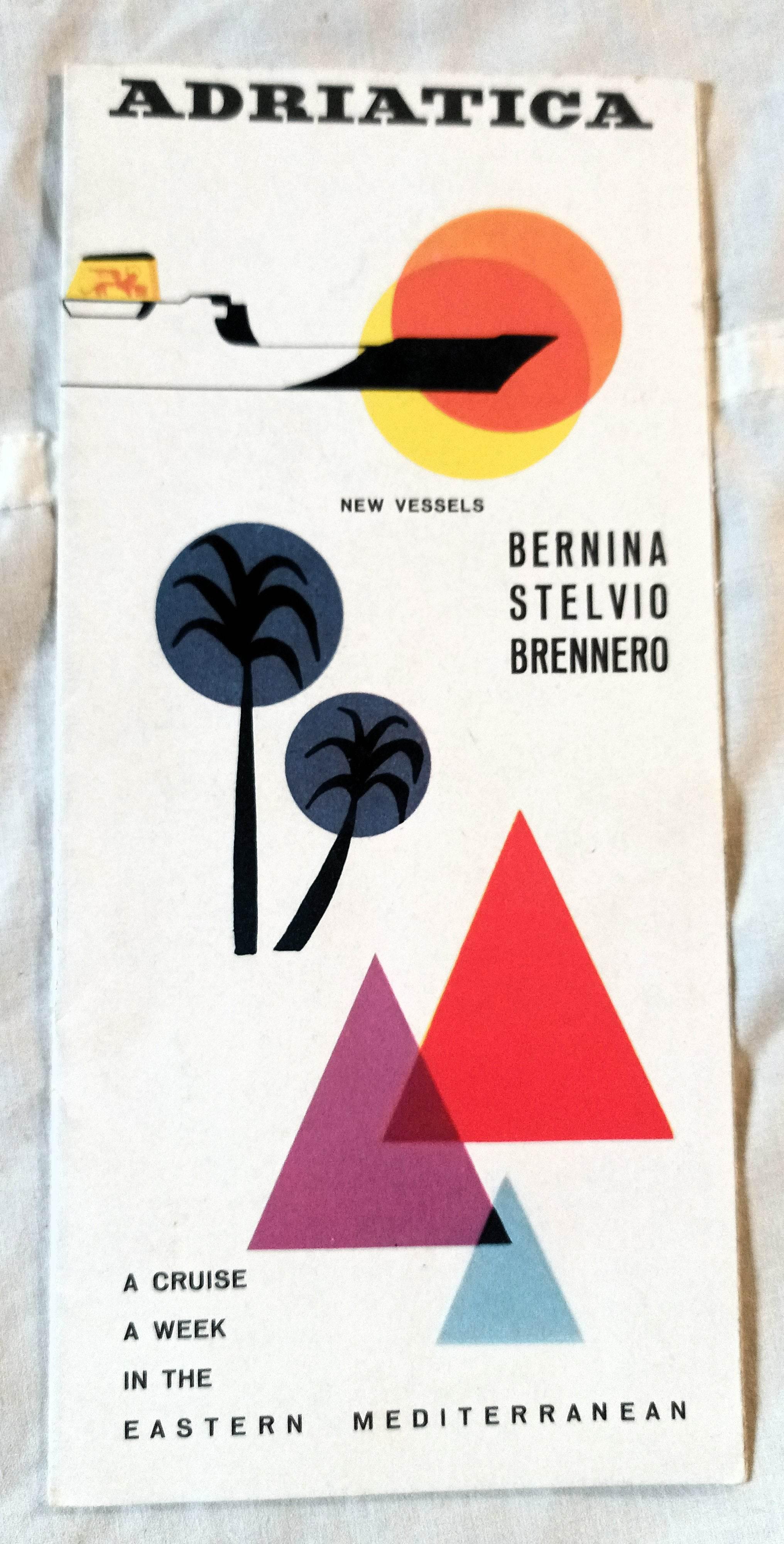 Adriatica Line Bernina Stelvio Brennero Introductory Brochure 1959 ...