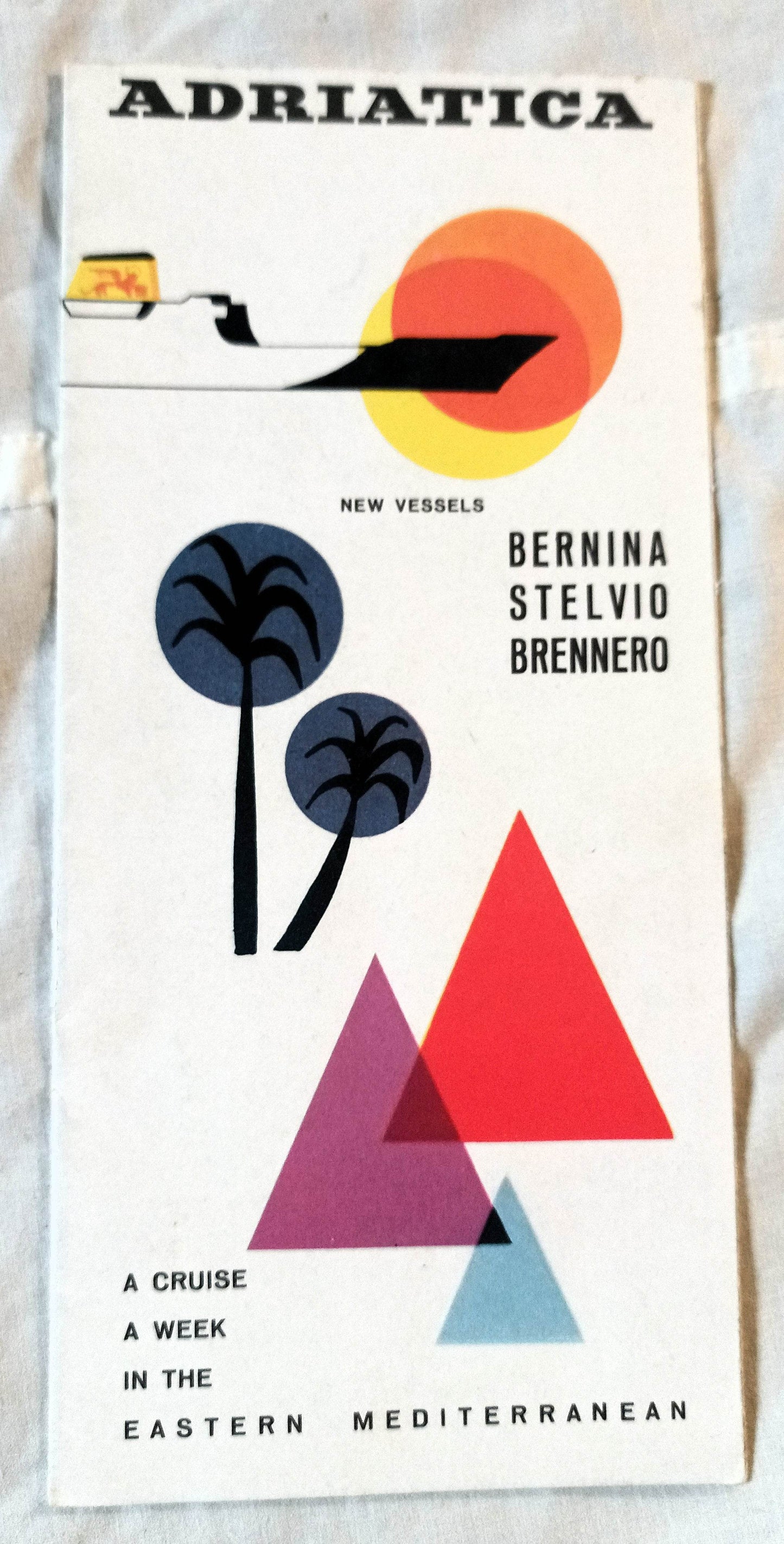 Adriatica Line Bernina Stelvio Brennero Introductory Brochure 1959 - TulipStuff