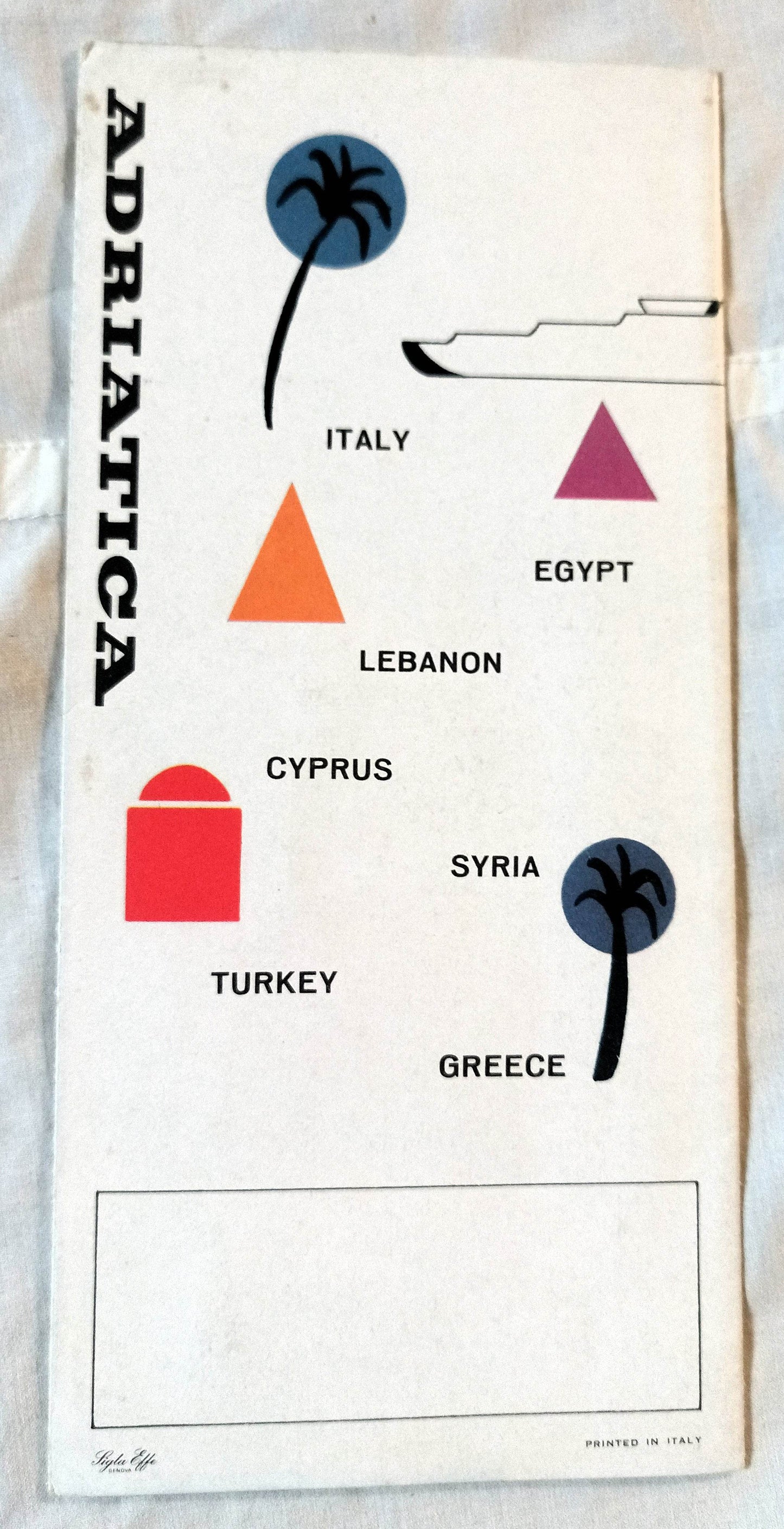 Adriatica Line Bernina Stelvio Brennero Introductory Brochure 1959 - TulipStuff