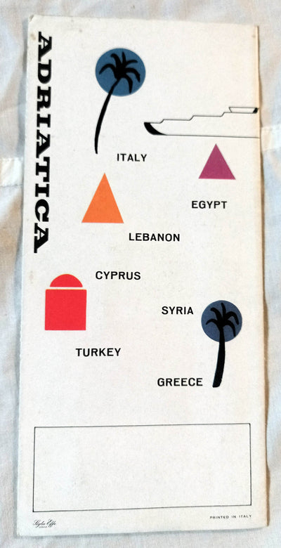 Adriatica Line Bernina Stelvio Brennero Introductory Brochure 1959 - TulipStuff