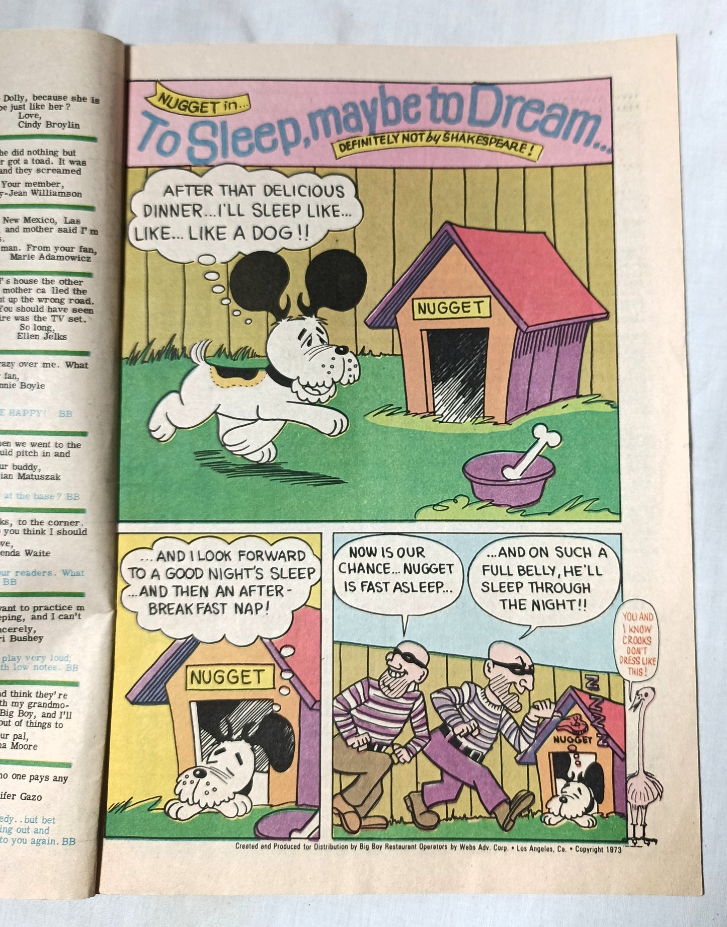 Adventures Of The Big Boy Issue #199 Abdow's Restaurant Comic Nov 1973 - TulipStuff