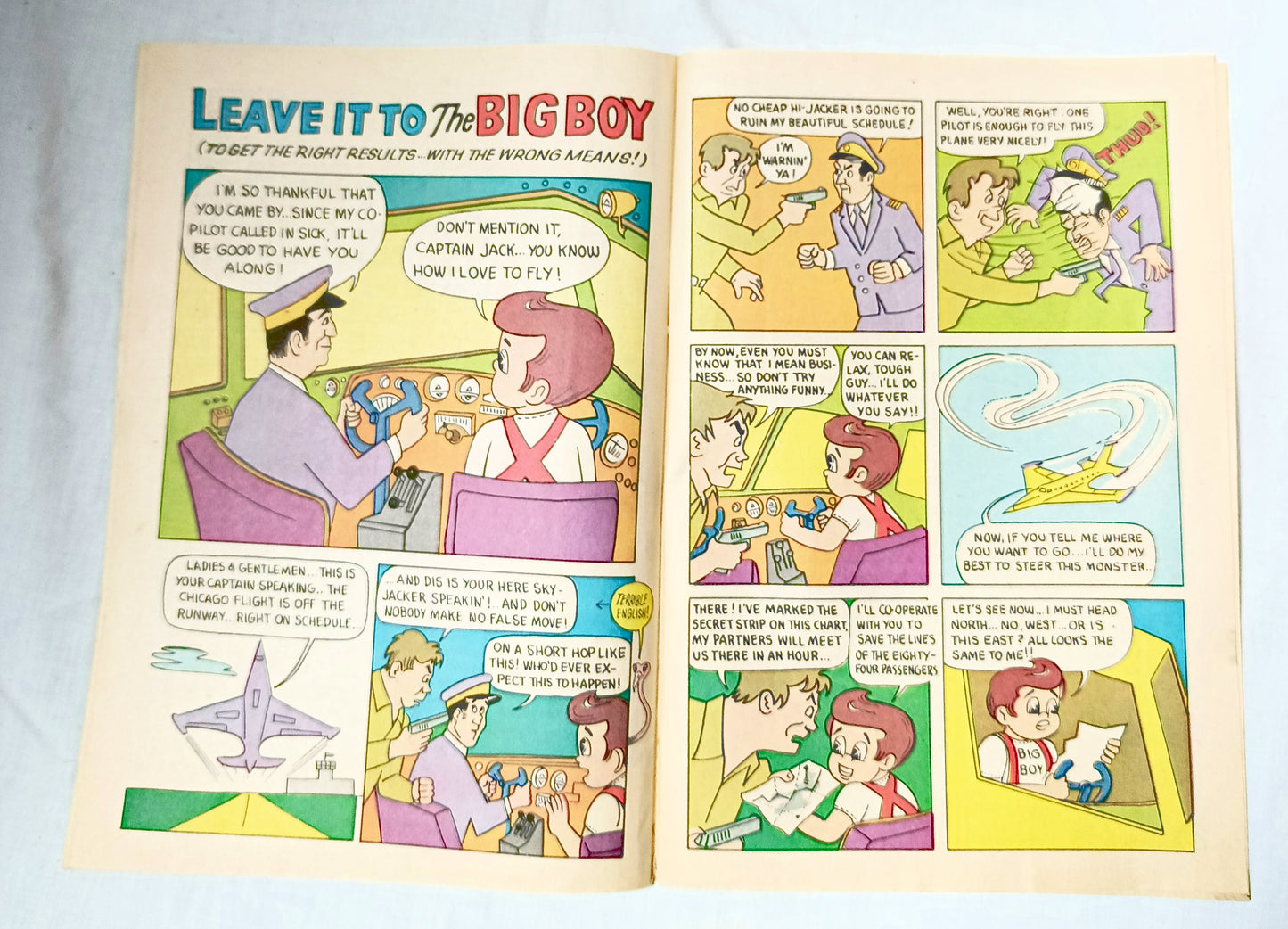 Adventures Of The Big Boy Issue #199 Abdow's Restaurant Comic Nov 1973 - TulipStuff