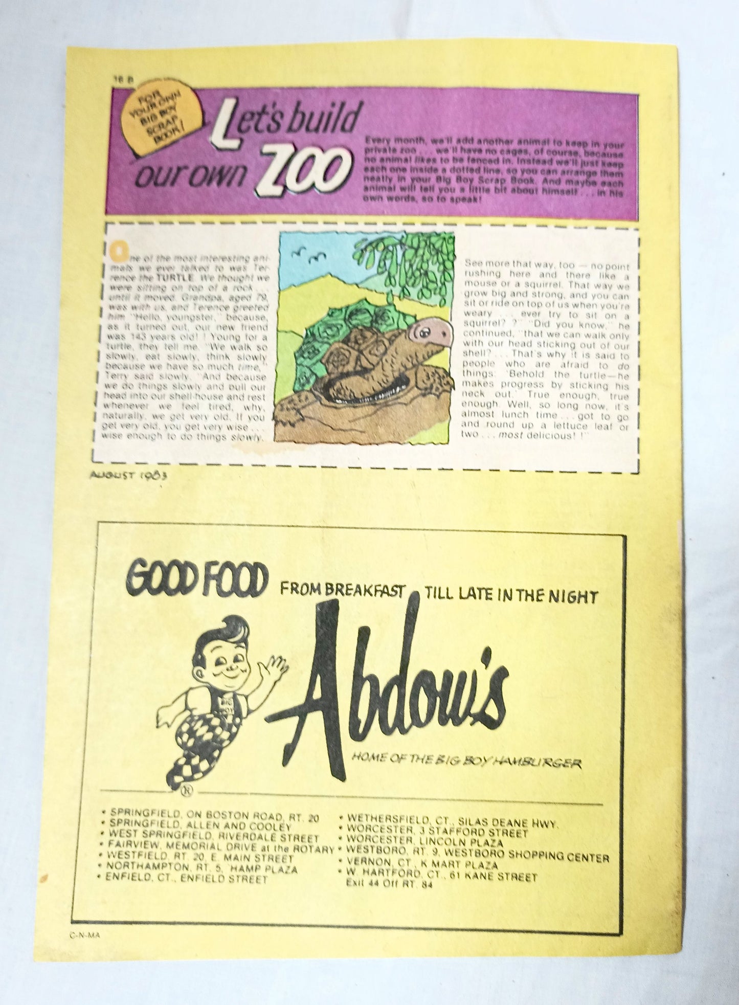 Adventures Of The Big Boy Issue #316 Restaurant Promo Comic 1983 - TulipStuff