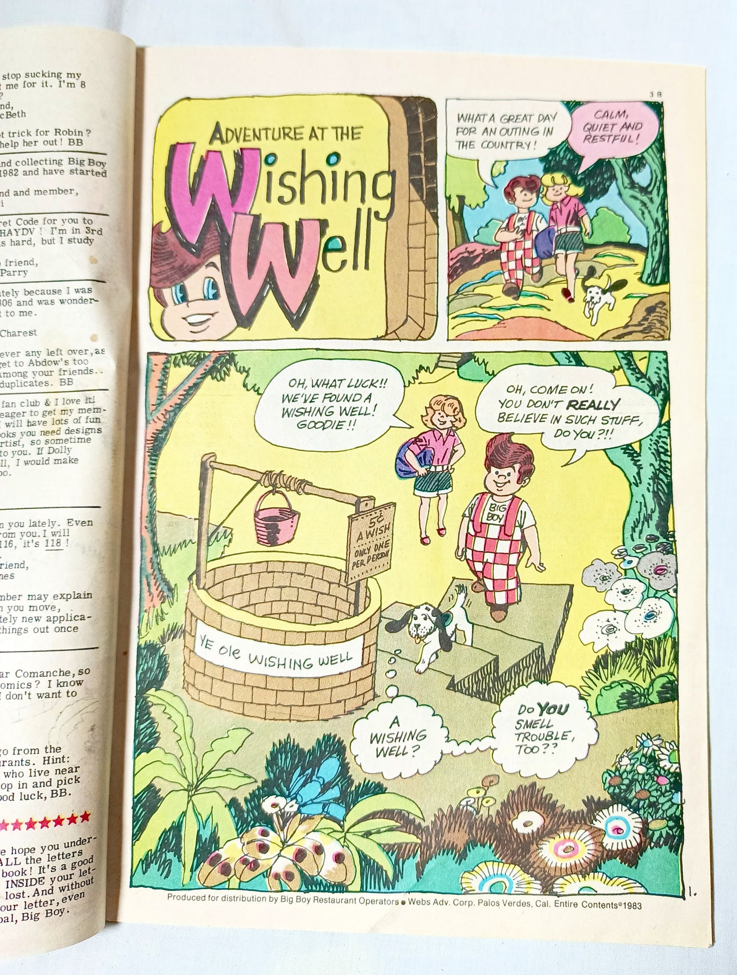 Adventures Of The Big Boy Issue #316 Restaurant Promo Comic 1983 - TulipStuff
