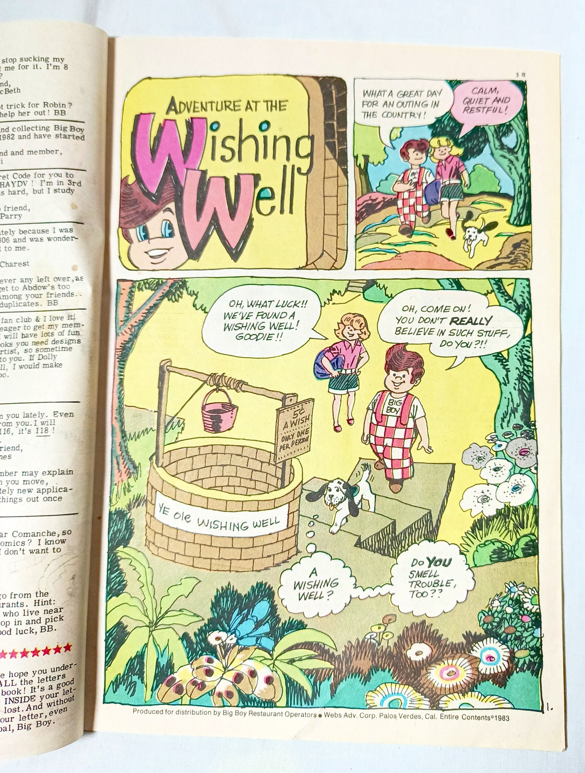 Adventures Of The Big Boy Issue #316 Restaurant Promo Comic 1983 - TulipStuff