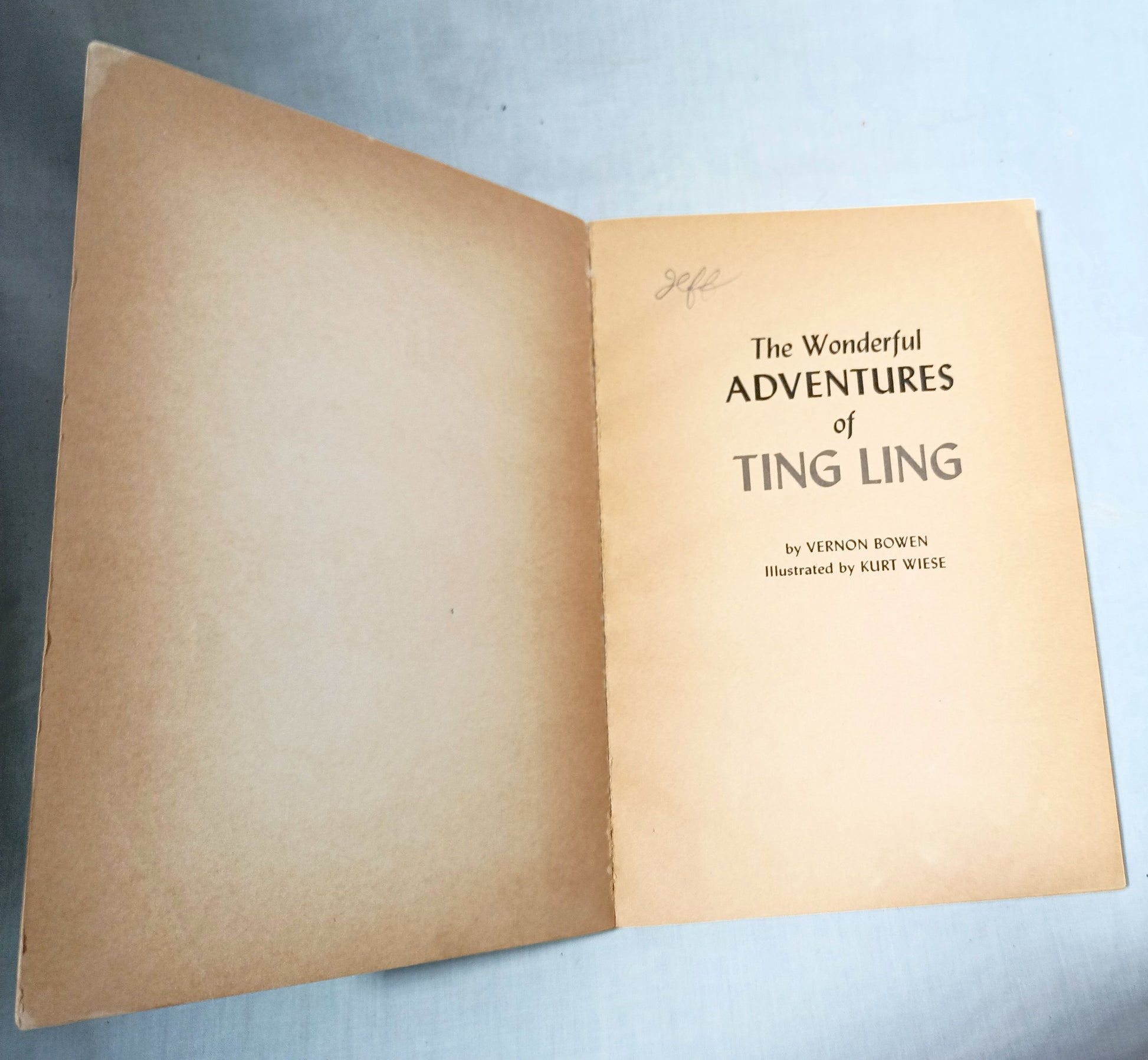 The Wonderful Adventures Of Ting Ling Vernon Bowen Paperback 1966 - TulipStuff