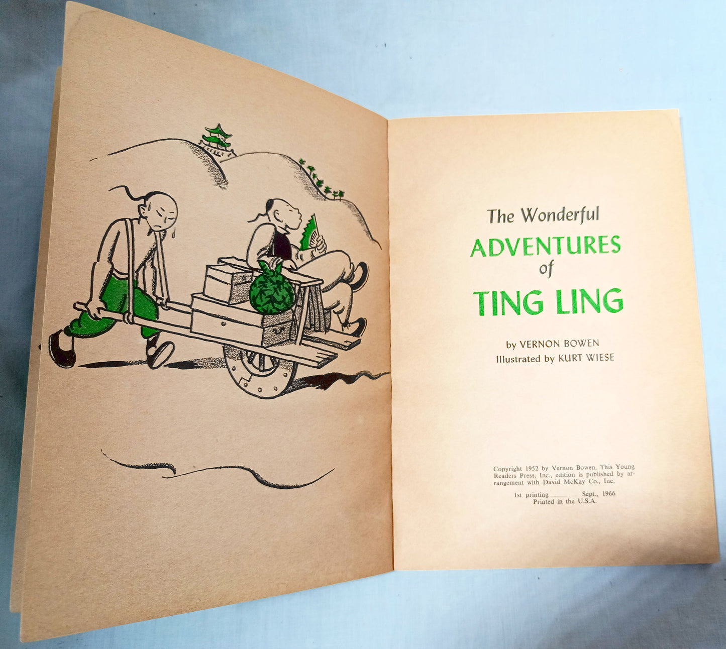 The Wonderful Adventures Of Ting Ling Vernon Bowen Paperback 1966 - TulipStuff