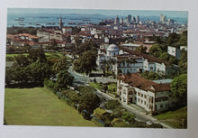 Load image into Gallery viewer, Aerial View Singapore Skyscrapers Harbor Early 1960&#39;s Postcard - TulipStuff
