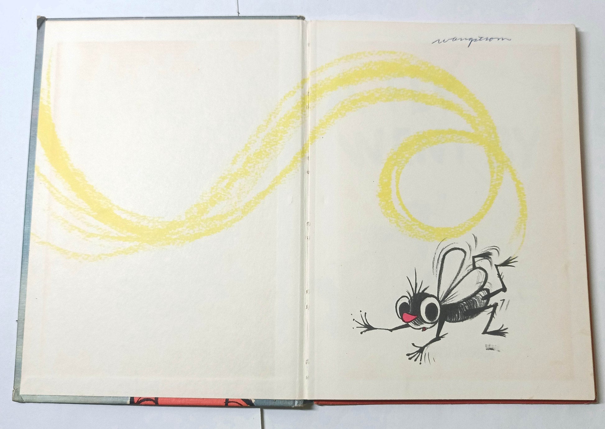 A Fly Went By Mike McClintock Beginner Books Hardcover 1958 - TulipStuff