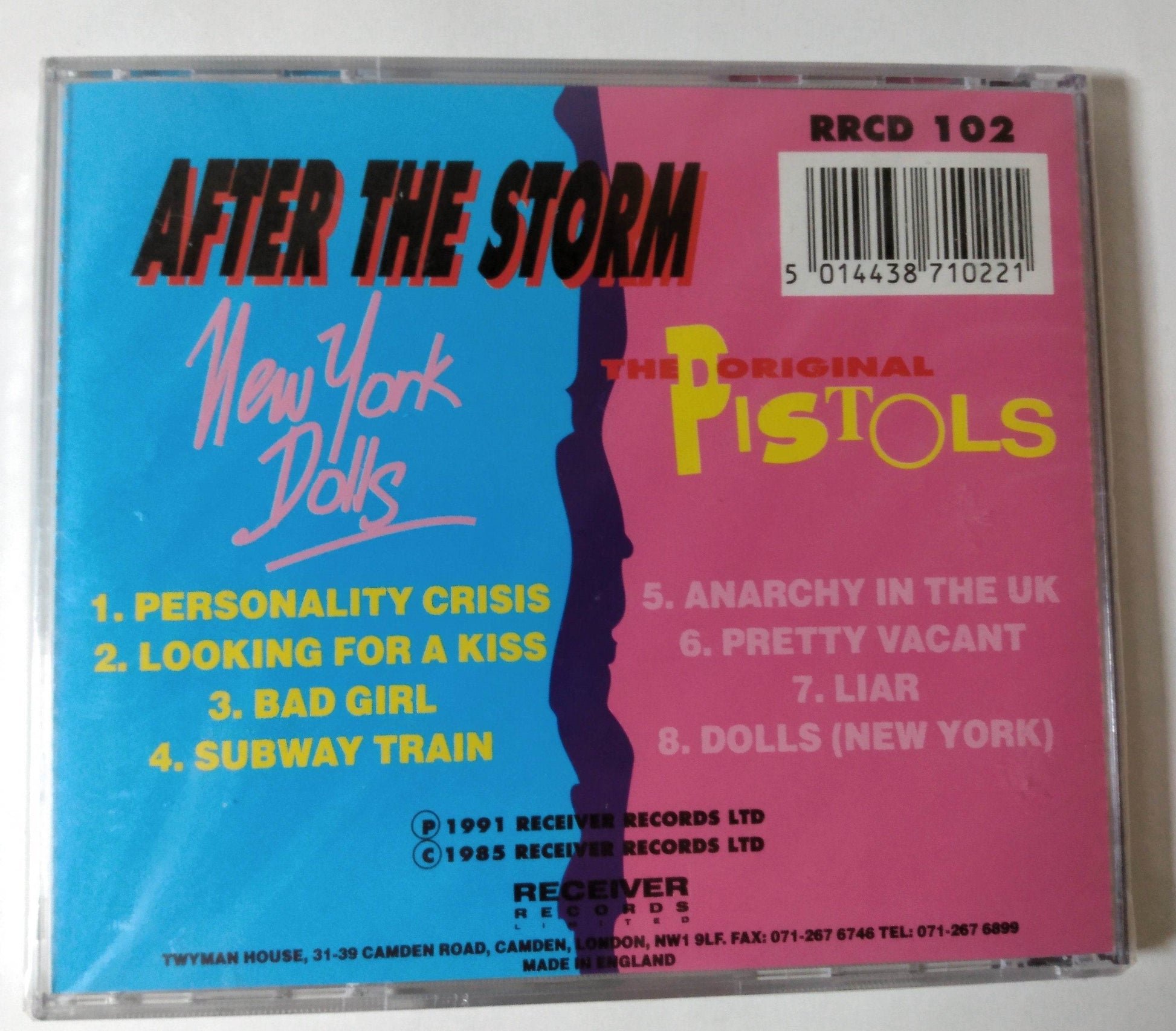 After The Storm New York Dolls The Original Pistols Receiver CD 1991 - TulipStuff