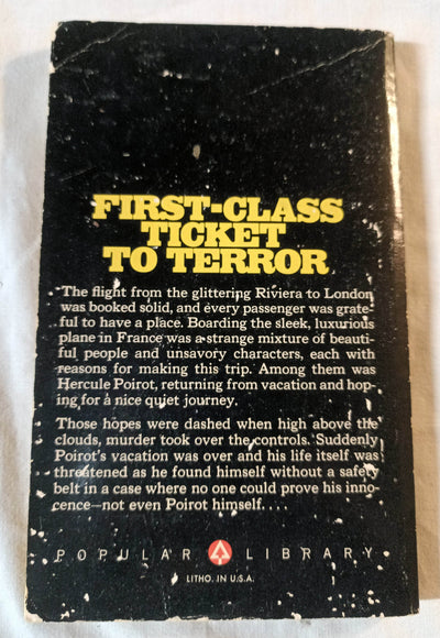 Agatha Christie Death In The Air Paperback Popular Library 1970's - TulipStuff