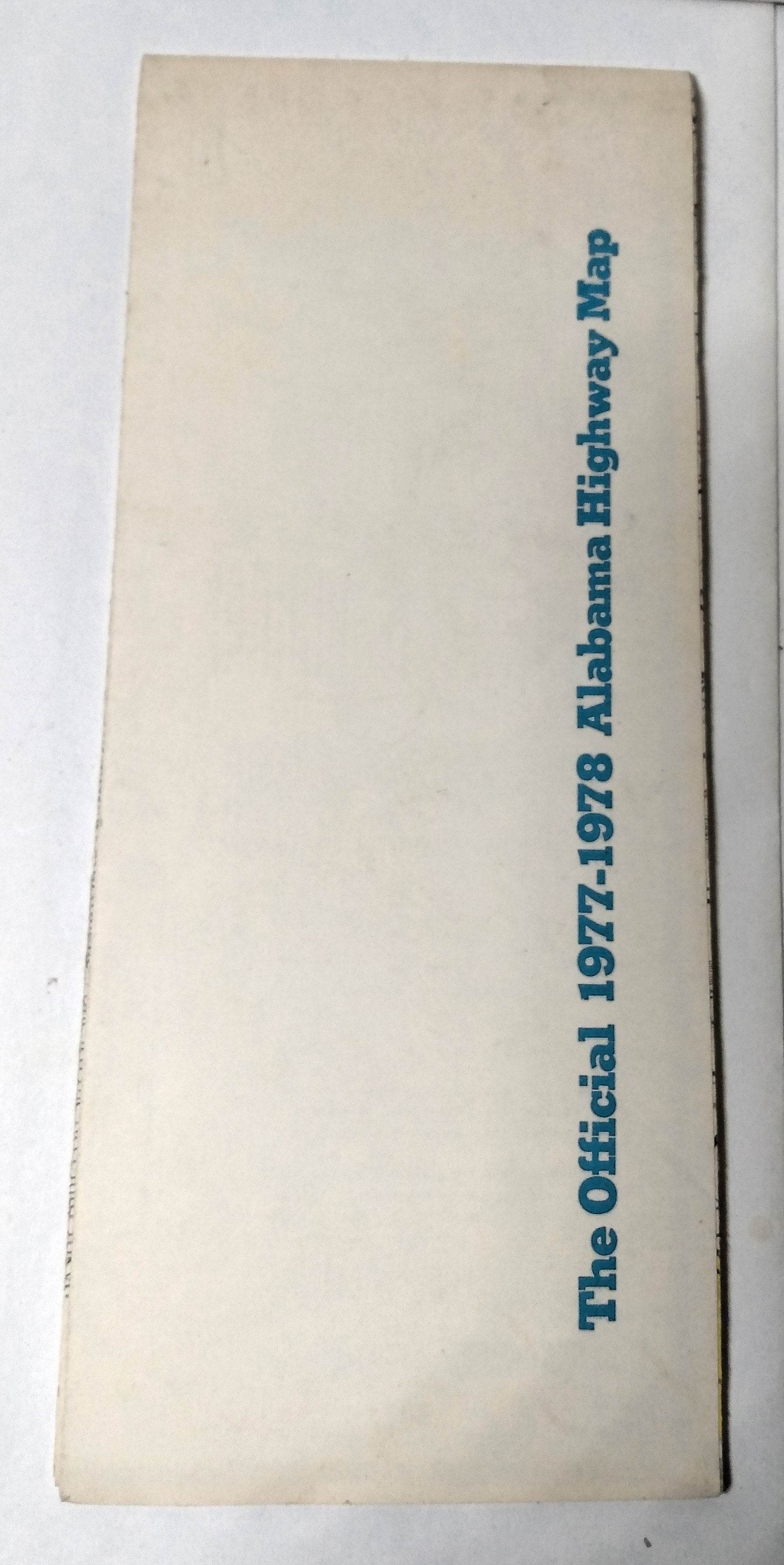 Alabama Official State Highway Map 1977-1978 George Wallace - TulipStuff