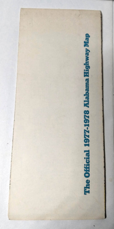 Alabama Official State Highway Map 1977-1978 George Wallace - TulipStuff
