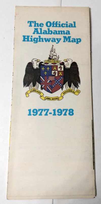 Alabama Official State Highway Map 1977-1978 George Wallace - TulipStuff