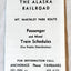 Alaska Railroad Mt McKinley Park Route Passenger Train Schedule 1969 - TulipStuff