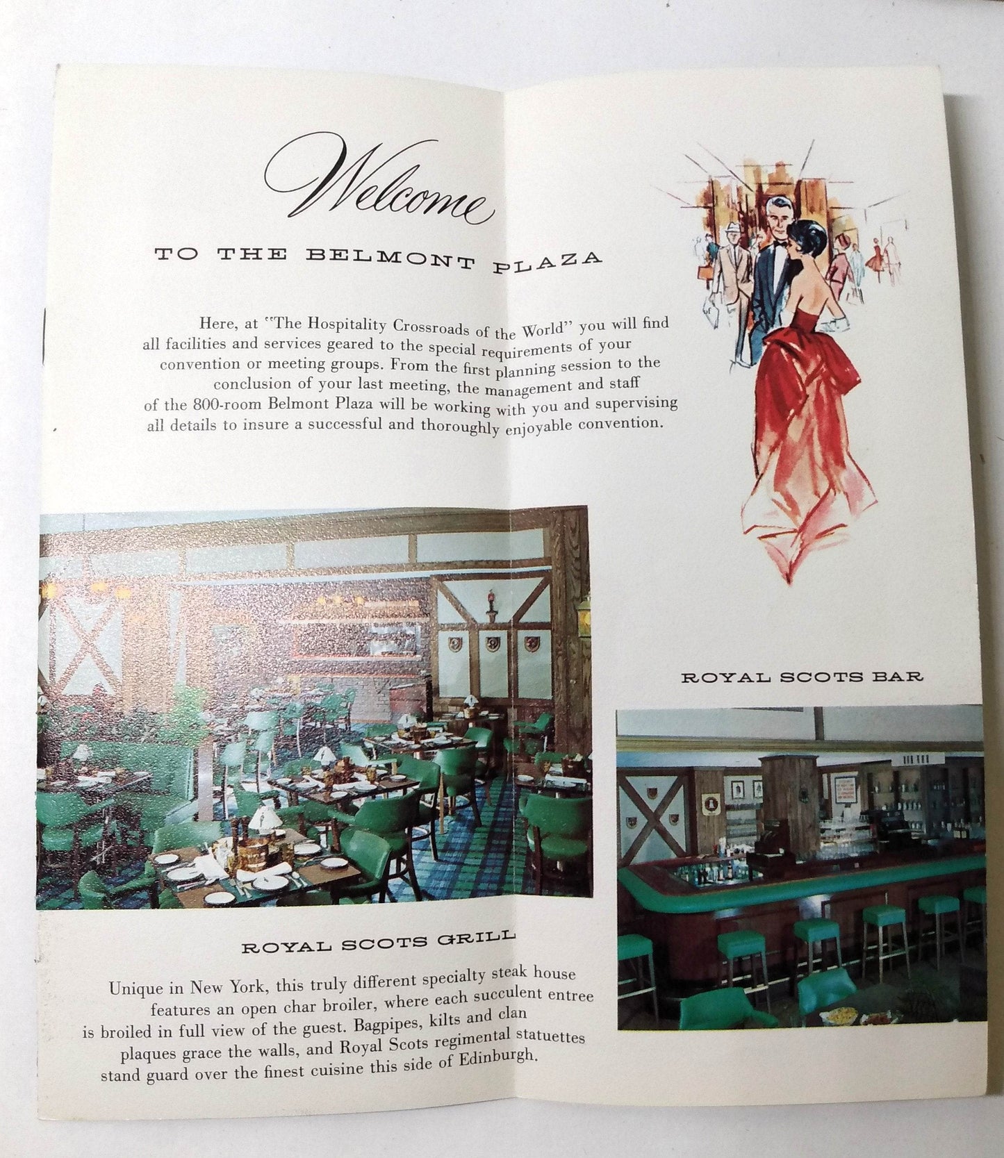 Albert Pick Belmont Plaza Hotel New York City Early 1960's Brochure - TulipStuff