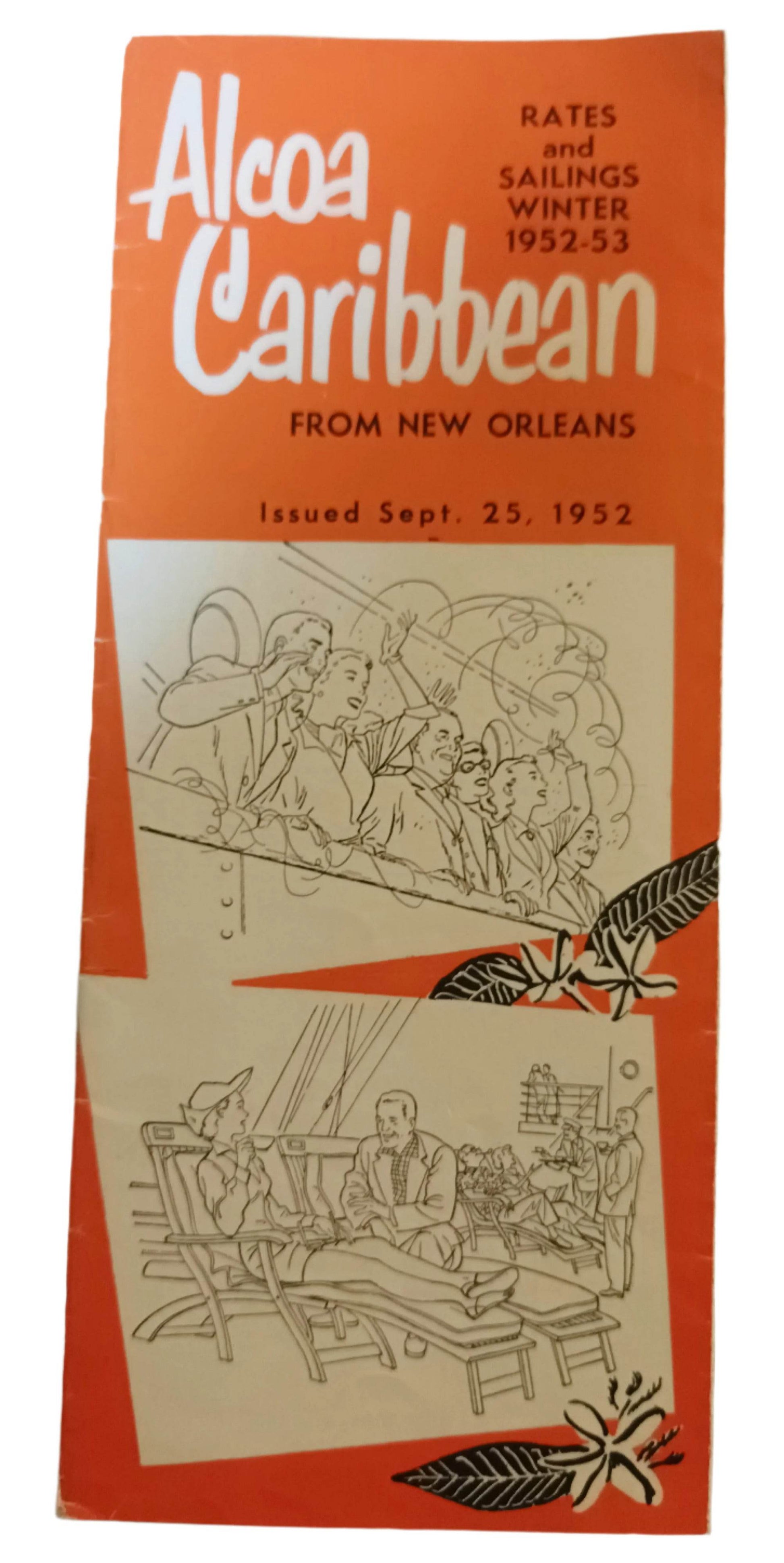 ALCOA Steamship Co Passenger Cargo Caribbean Cruises Winter 1953-54 - TulipStuff