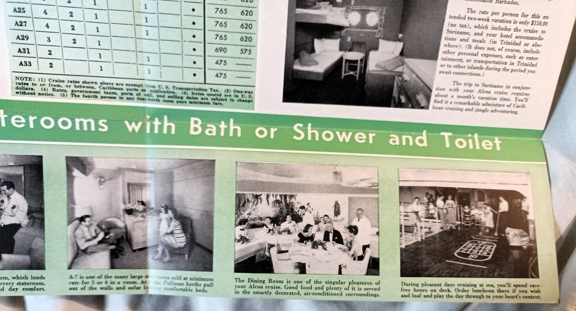 ALCOA Steamship Co Passenger Cargo Caribbean Cruises Brochure 1953 - TulipStuff