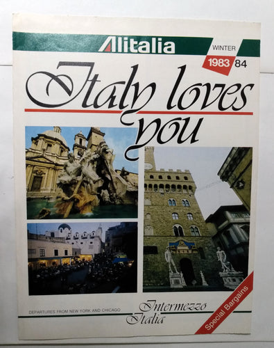 Alitalia Airlines Winter 1983-84 Italy Loves You Tour Brochure - TulipStuff