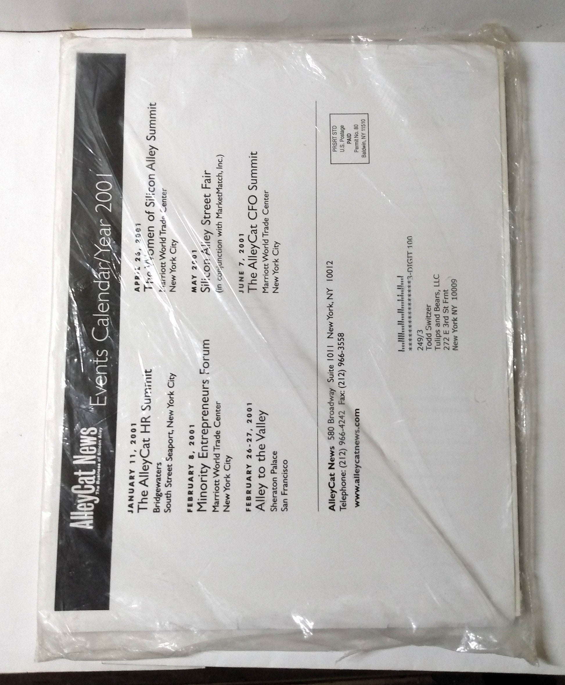 AlleyCat News The Business Of Silicon Alley November 2000 NYC Dot Com Boom - TulipStuff