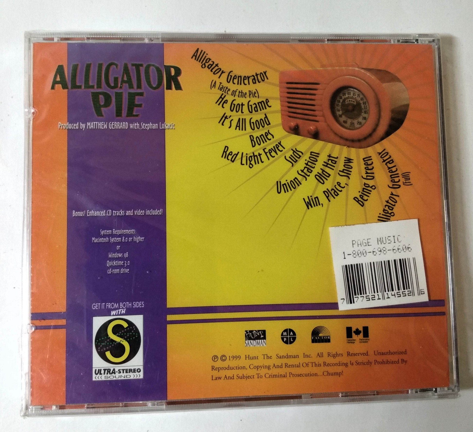 Alligator Pie Swing Hard Speakeasy Jazz Rock Canada Album CD 1999 - TulipStuff