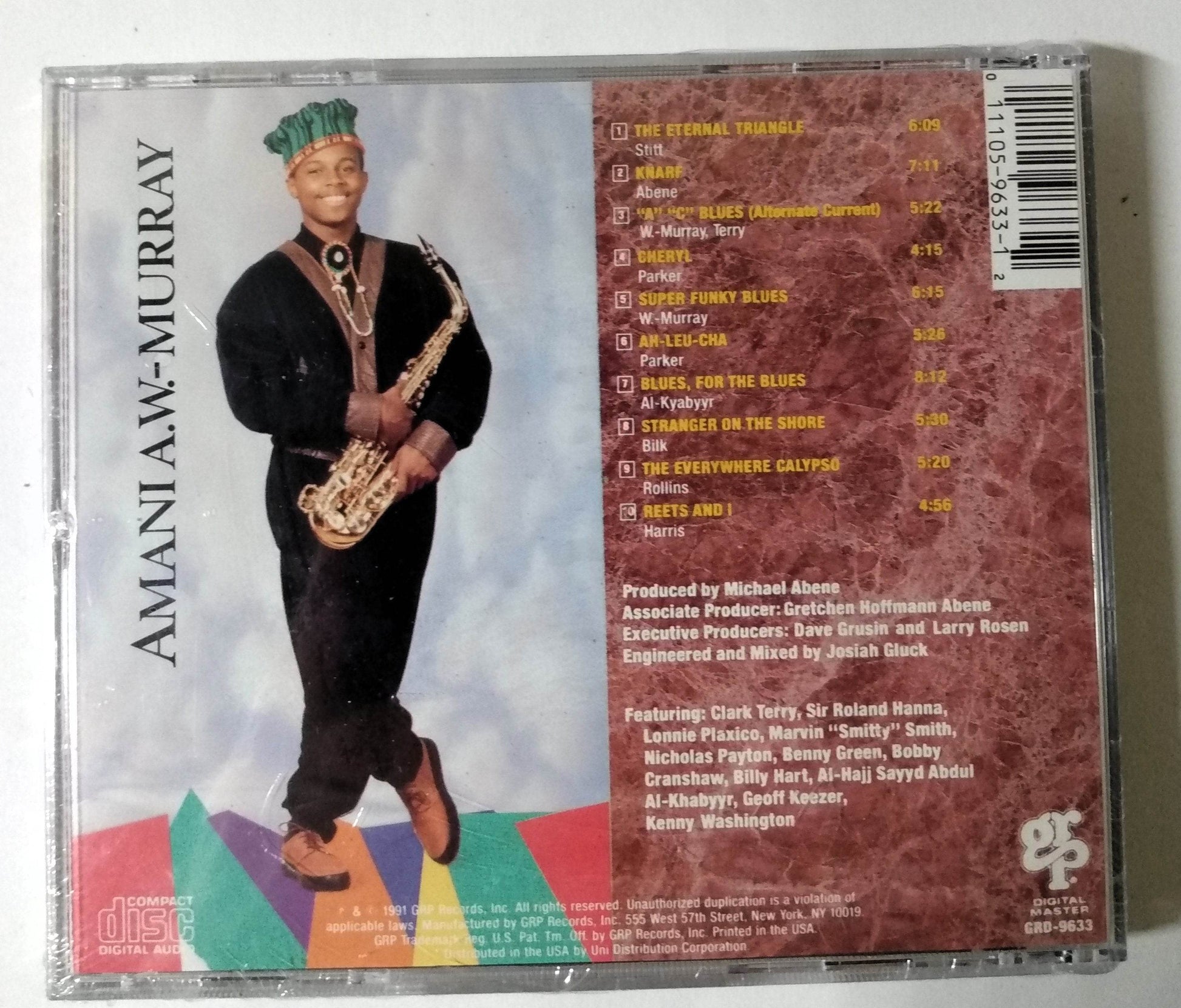 Amani A.W. Murray Jazz Bop Saxophone Album CD GRP 1991 - TulipStuff