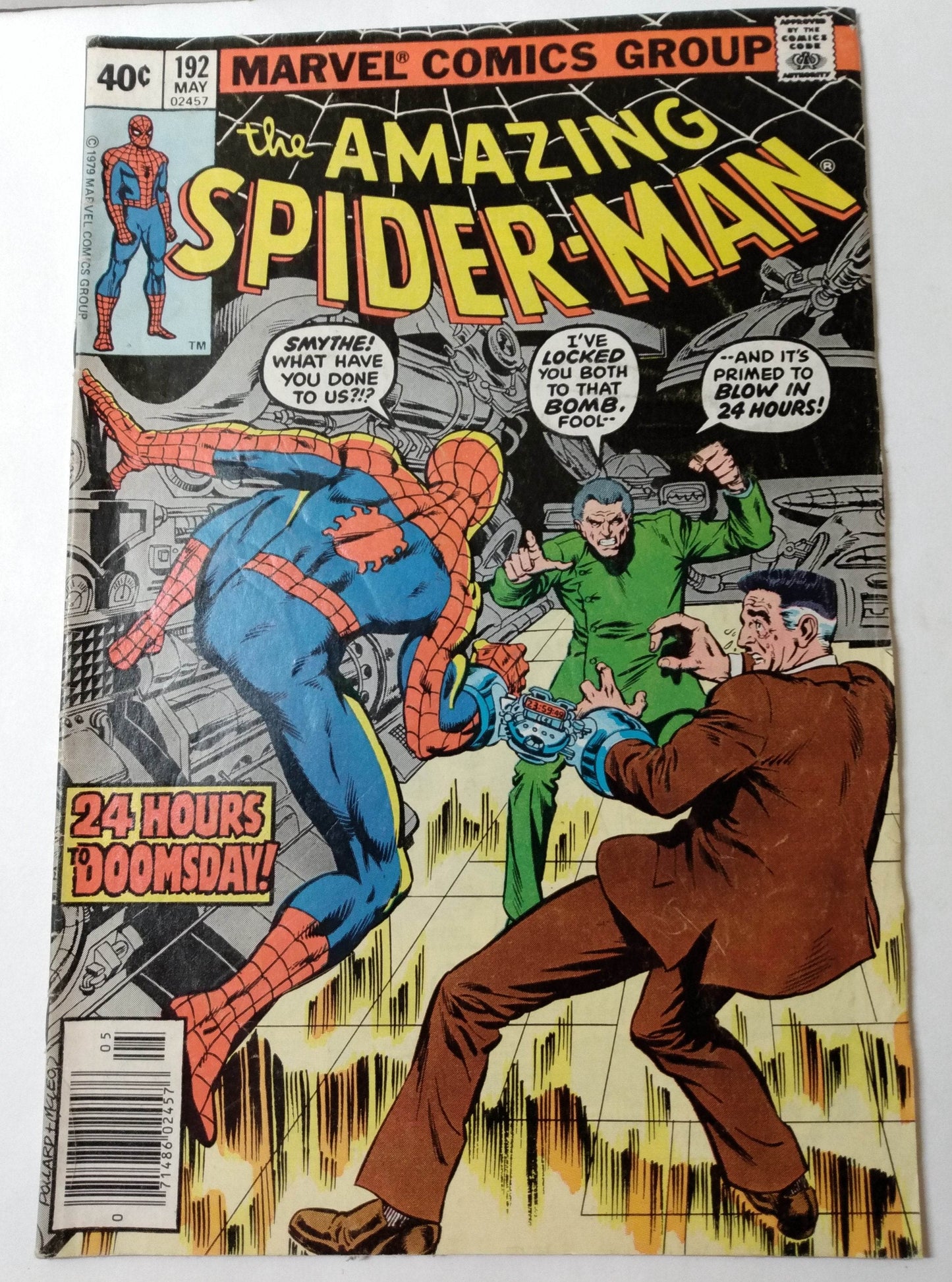 The Amazing Spiderman 192 Marvel Comics Nay 1979 24 Hours To Doomsday - TulipStuff