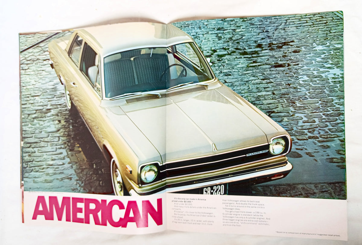 American Motors 1968 Full Line Guide Javelin Rebel Ambassador Rambler - TulipStuff