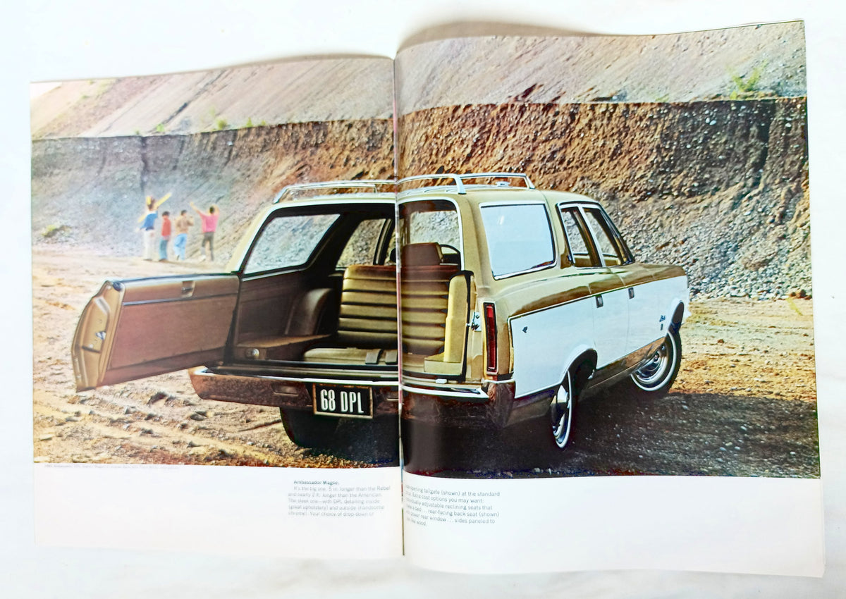 American Motors 1968 Full Line Guide Javelin Rebel Ambassador Rambler - TulipStuff
