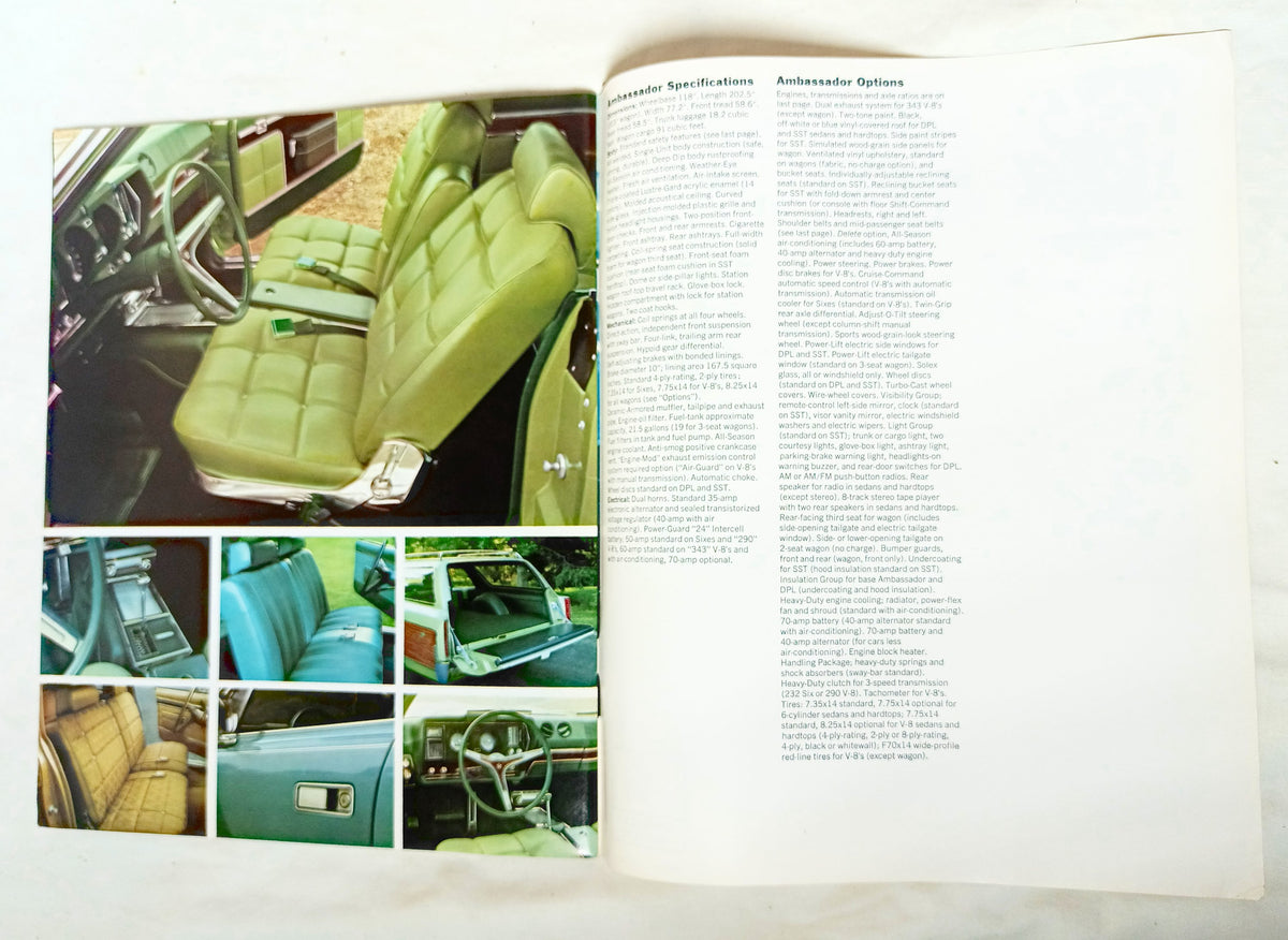 American Motors 1968 Full Line Guide Javelin Rebel Ambassador Rambler - TulipStuff