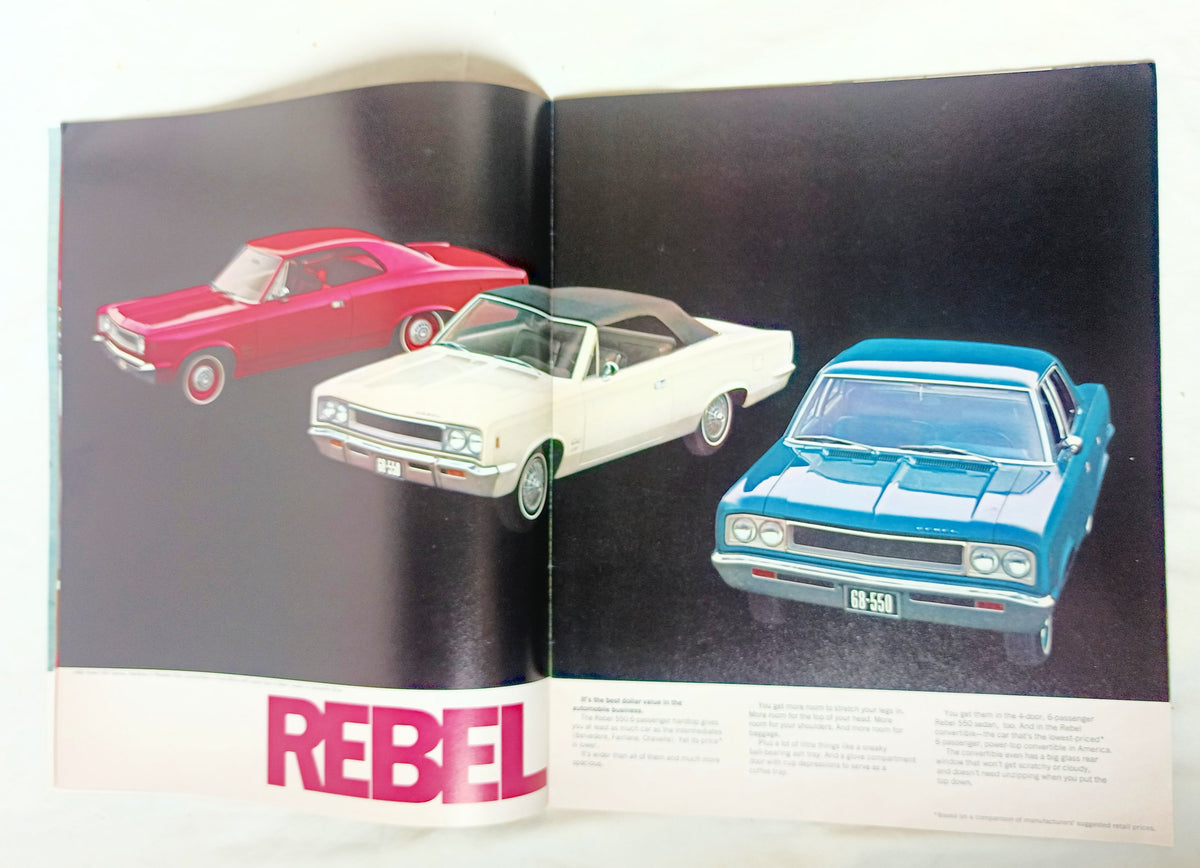 American Motors 1968 Full Line Guide Javelin Rebel Ambassador Rambler - TulipStuff